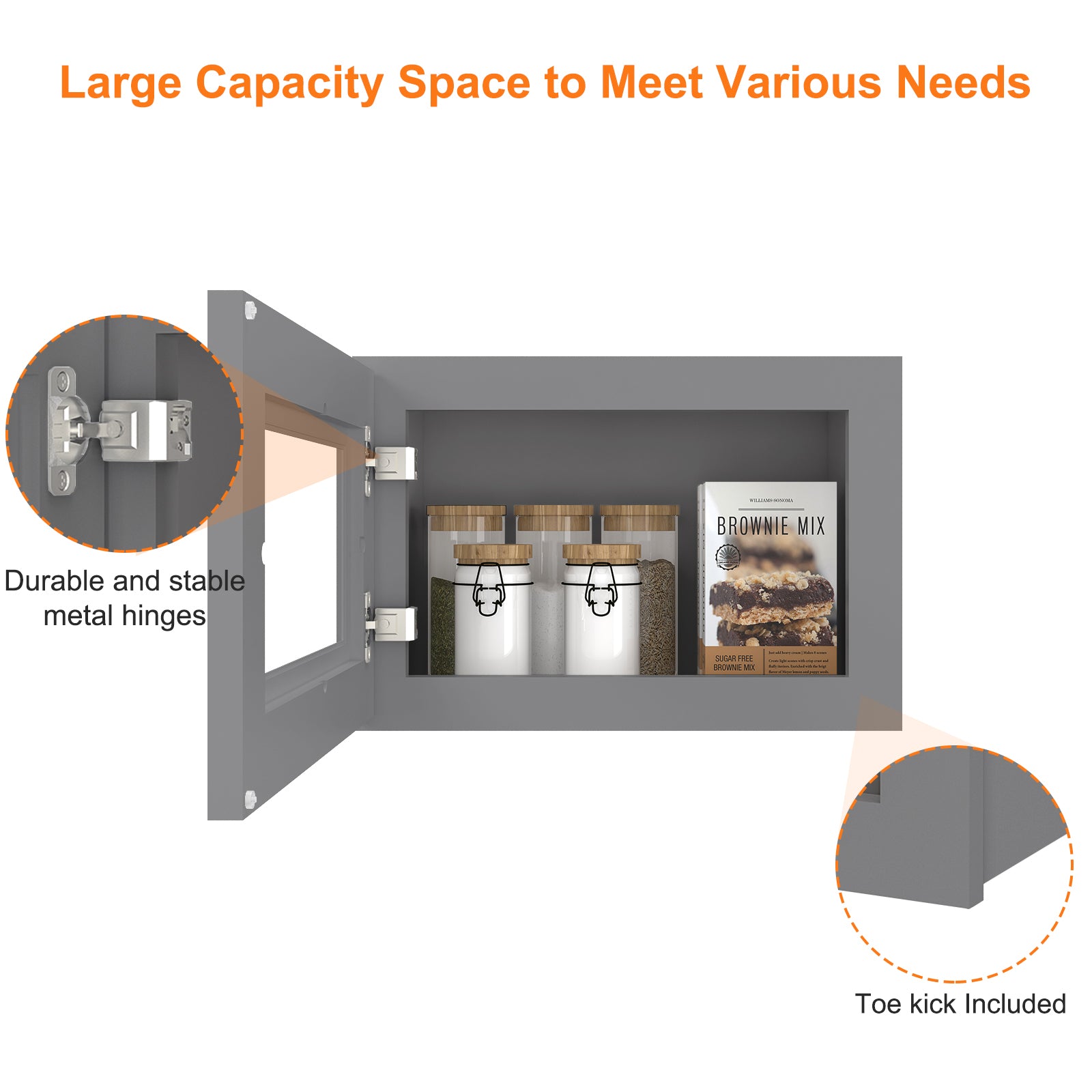 12"D*18"W*12"H Birch Solid Wood Medicine Cabinet Wall Mounted W1812GD