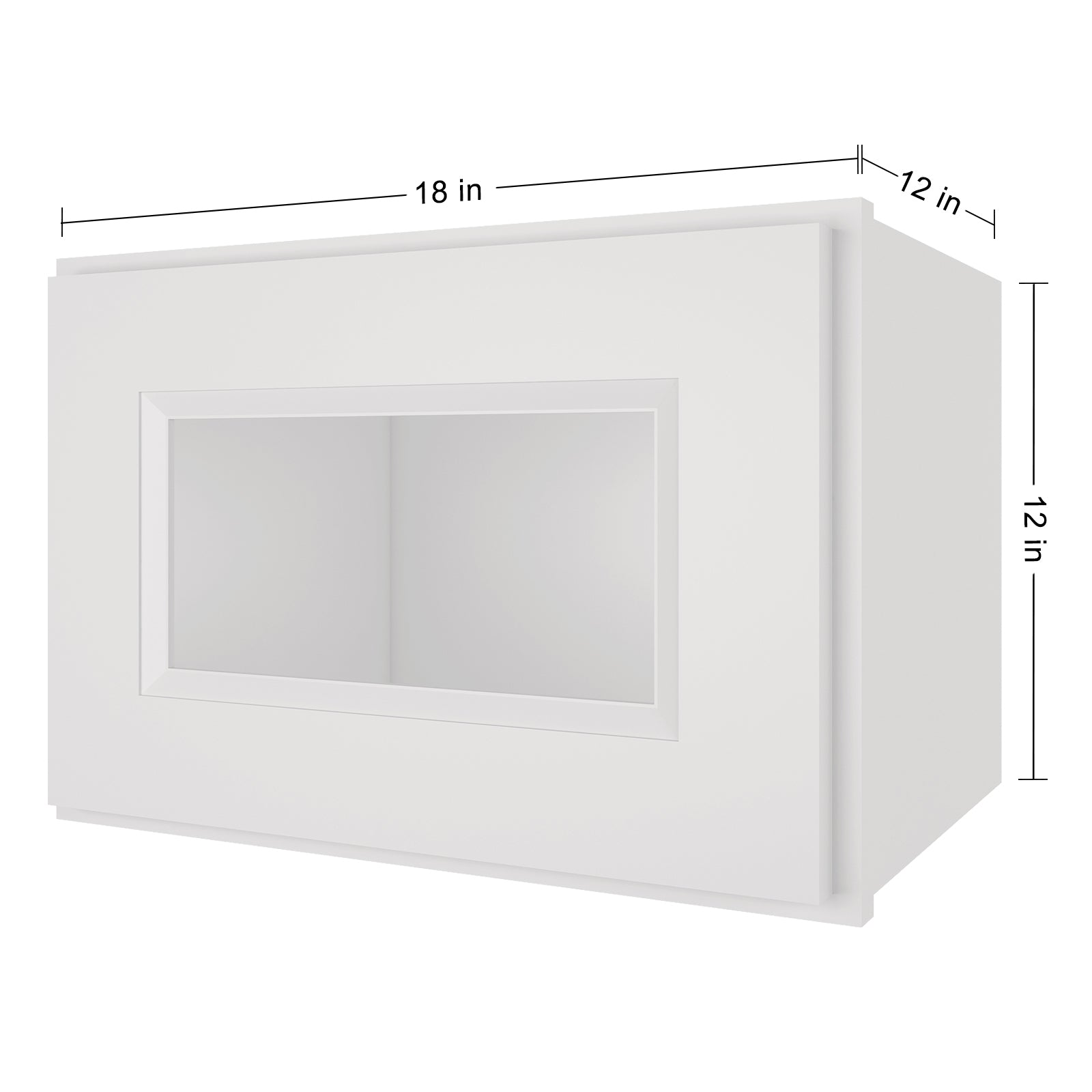 12"D*18"W*12"H Birch Solid Wood Medicine Cabinet Wall Mounted W1812GD