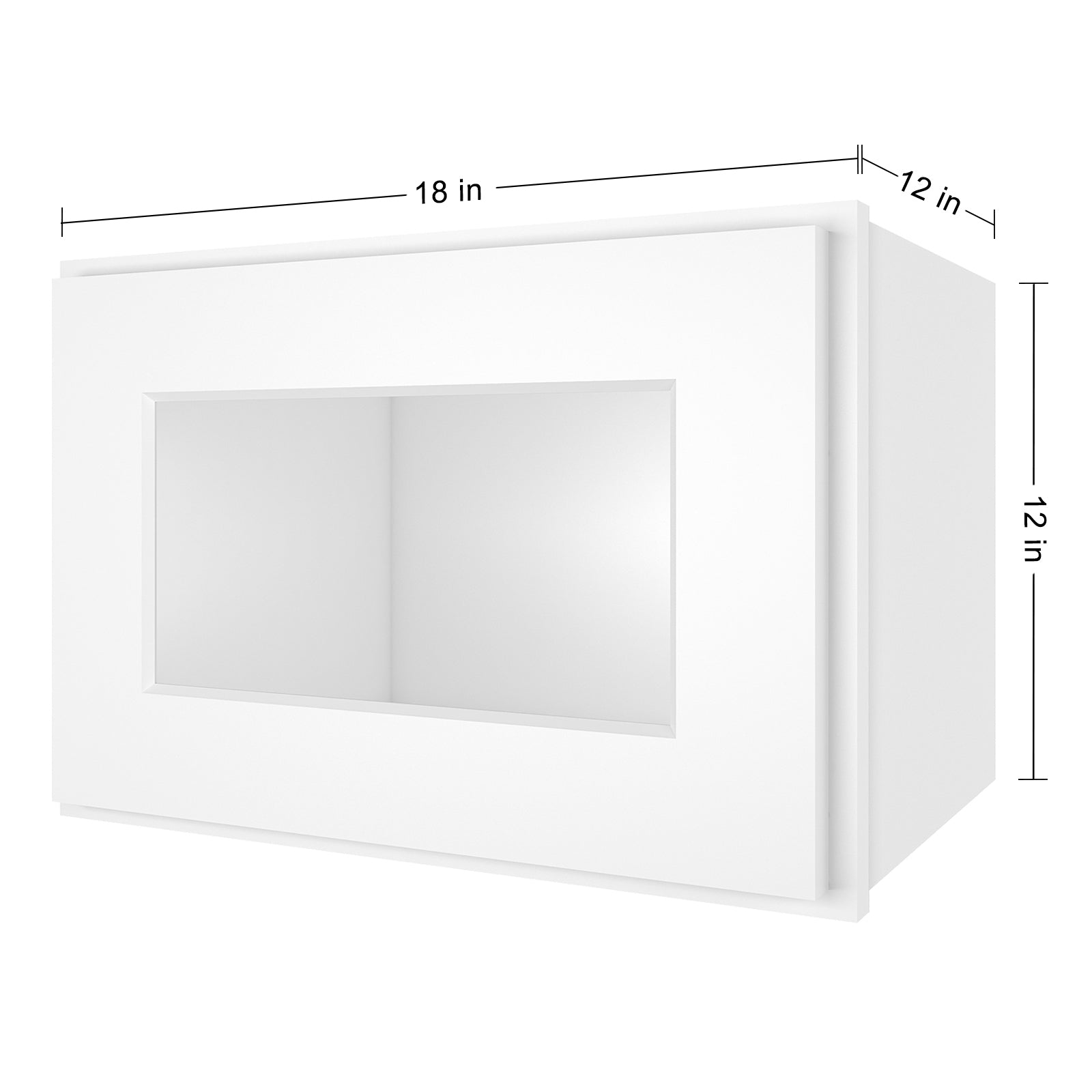 12"D*18"W*12"H Birch Solid Wood Medicine Cabinet Wall Mounted W1812GD