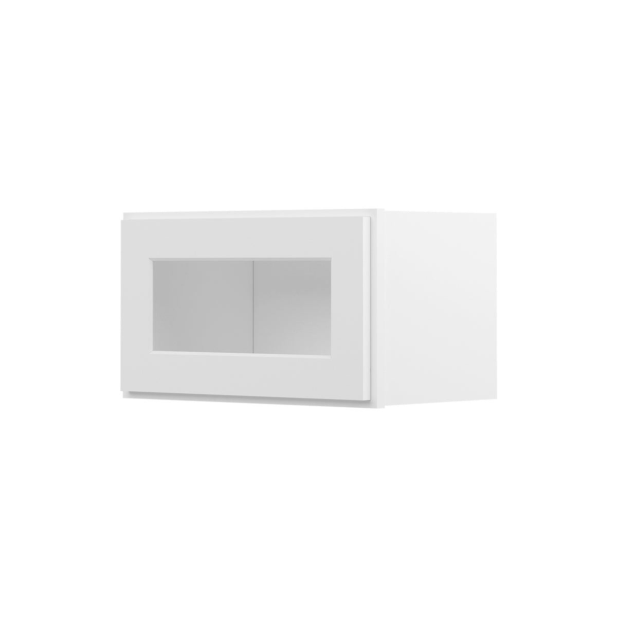 HOMLUX Easy DIY 21-in W x 12-in D x 12-in H in Royal White Plywood Ready to Assemble Wall Kitchen Cabinet Glass NOT included
