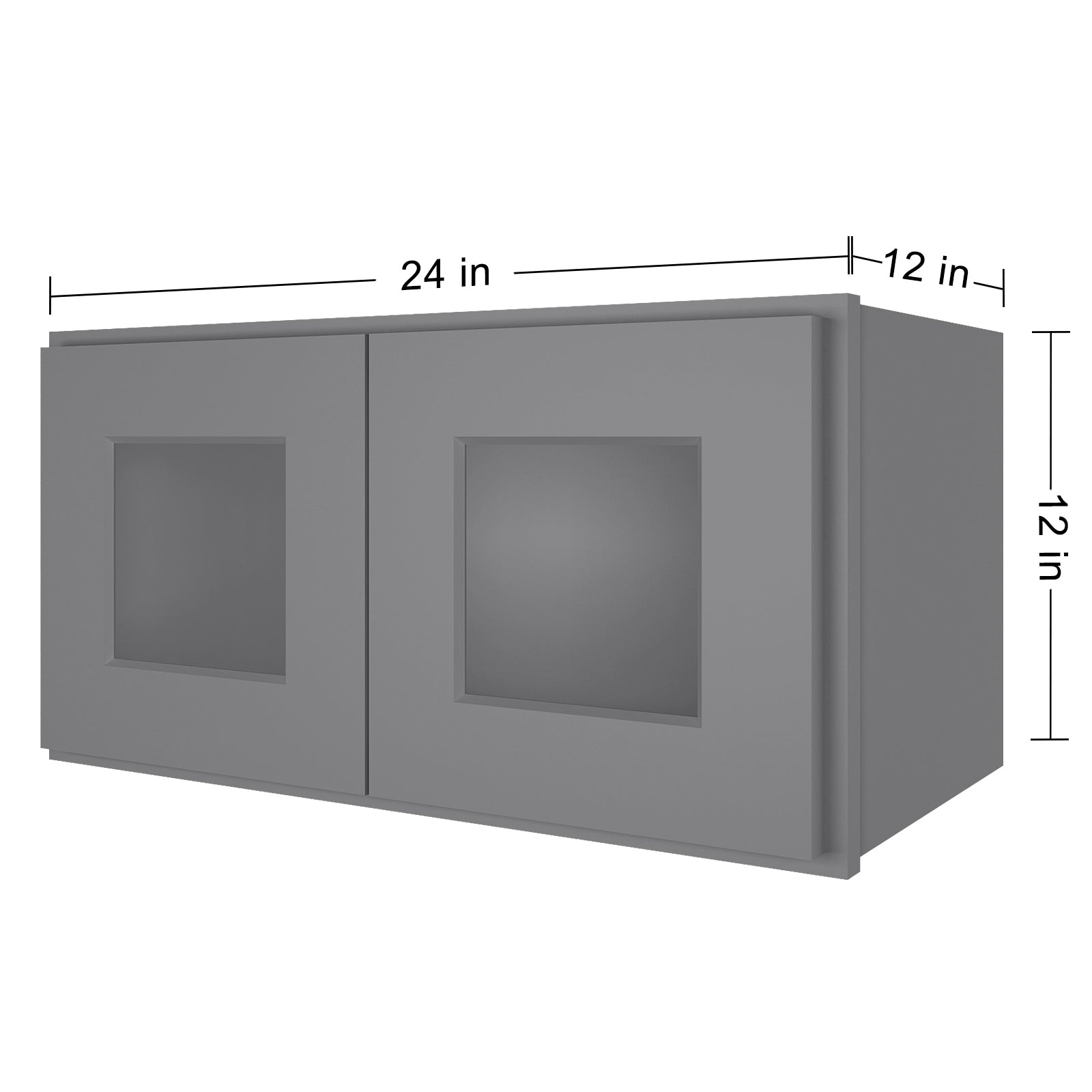 12"D*24"W*12"H Birch Solid Wood Medicine Cabinet Wall Mounted W2412GD