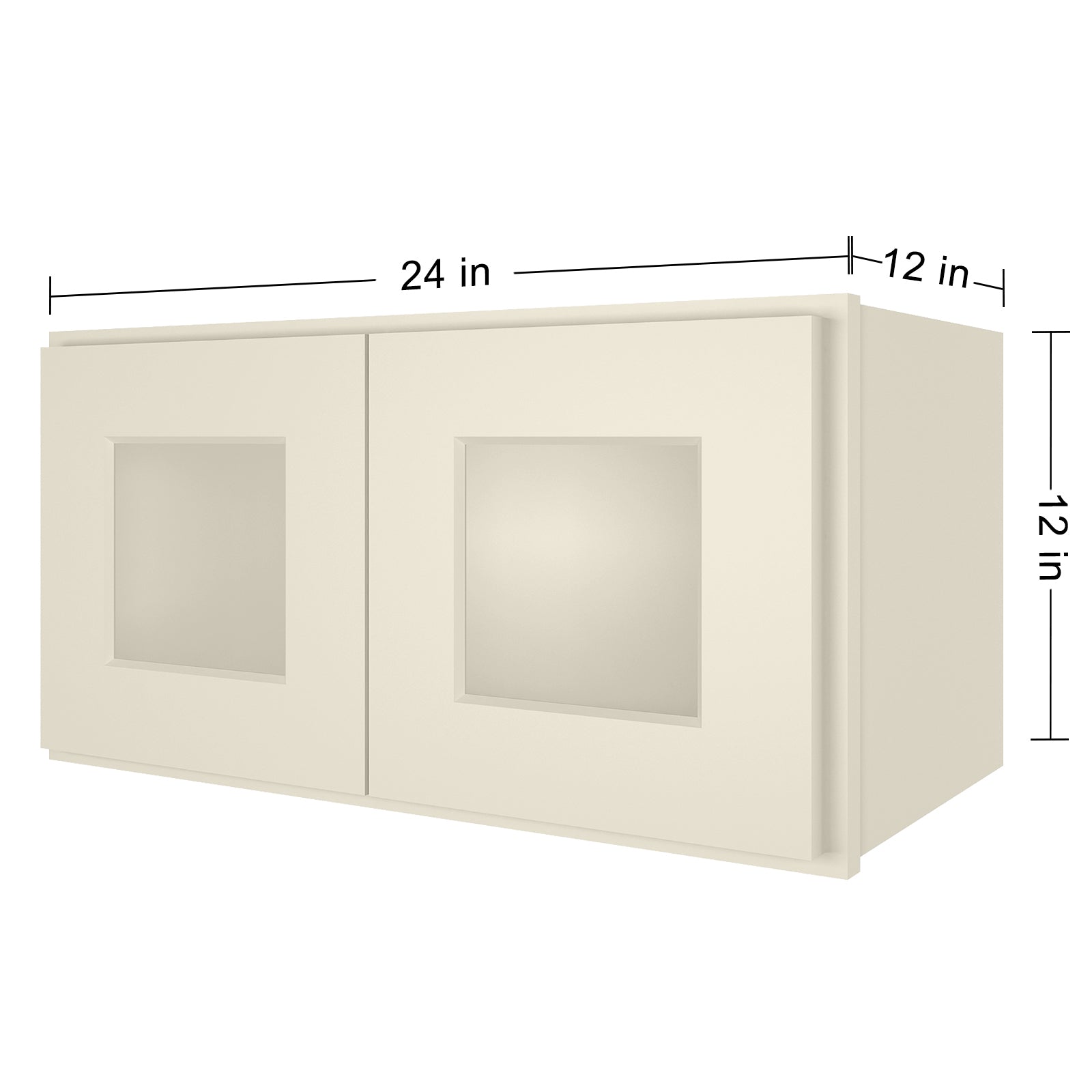 12"D*24"W*12"H Birch Solid Wood Medicine Cabinet Wall Mounted W2412GD