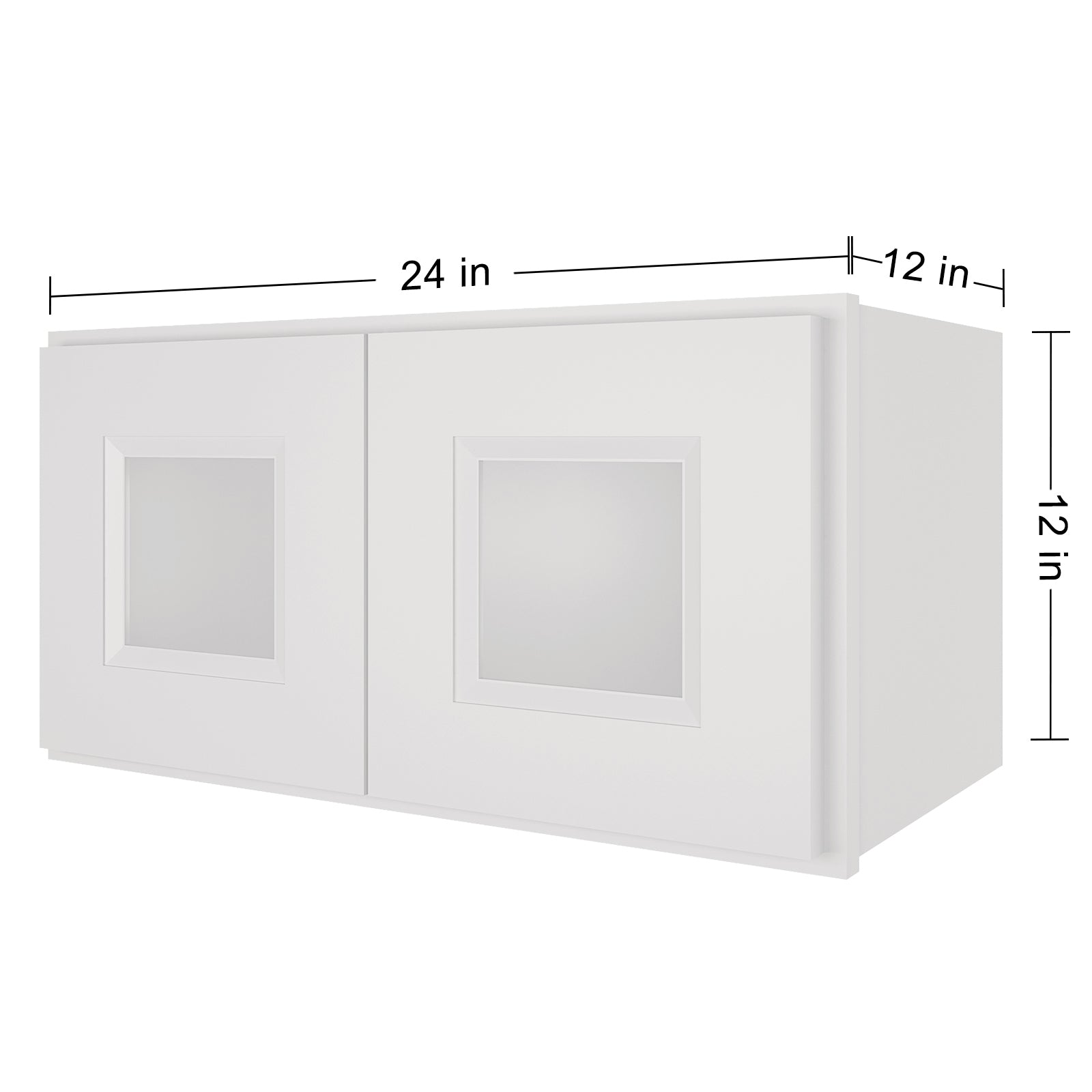 12"D*24"W*12"H Birch Solid Wood Medicine Cabinet Wall Mounted W2412GD