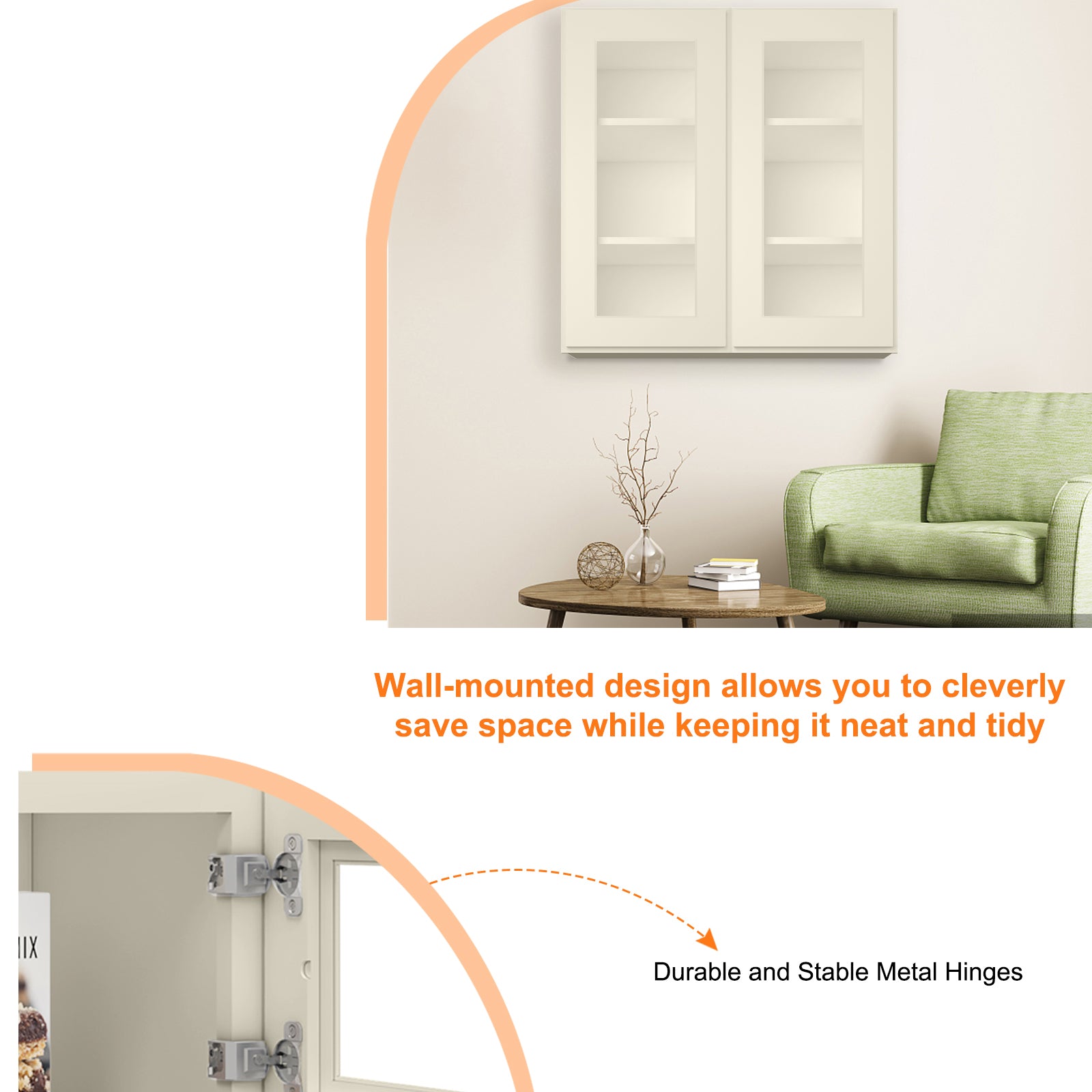 12"D*24"W*36"H Birch Solid Wood Medicine Cabinet Wall Mounted W2436GD