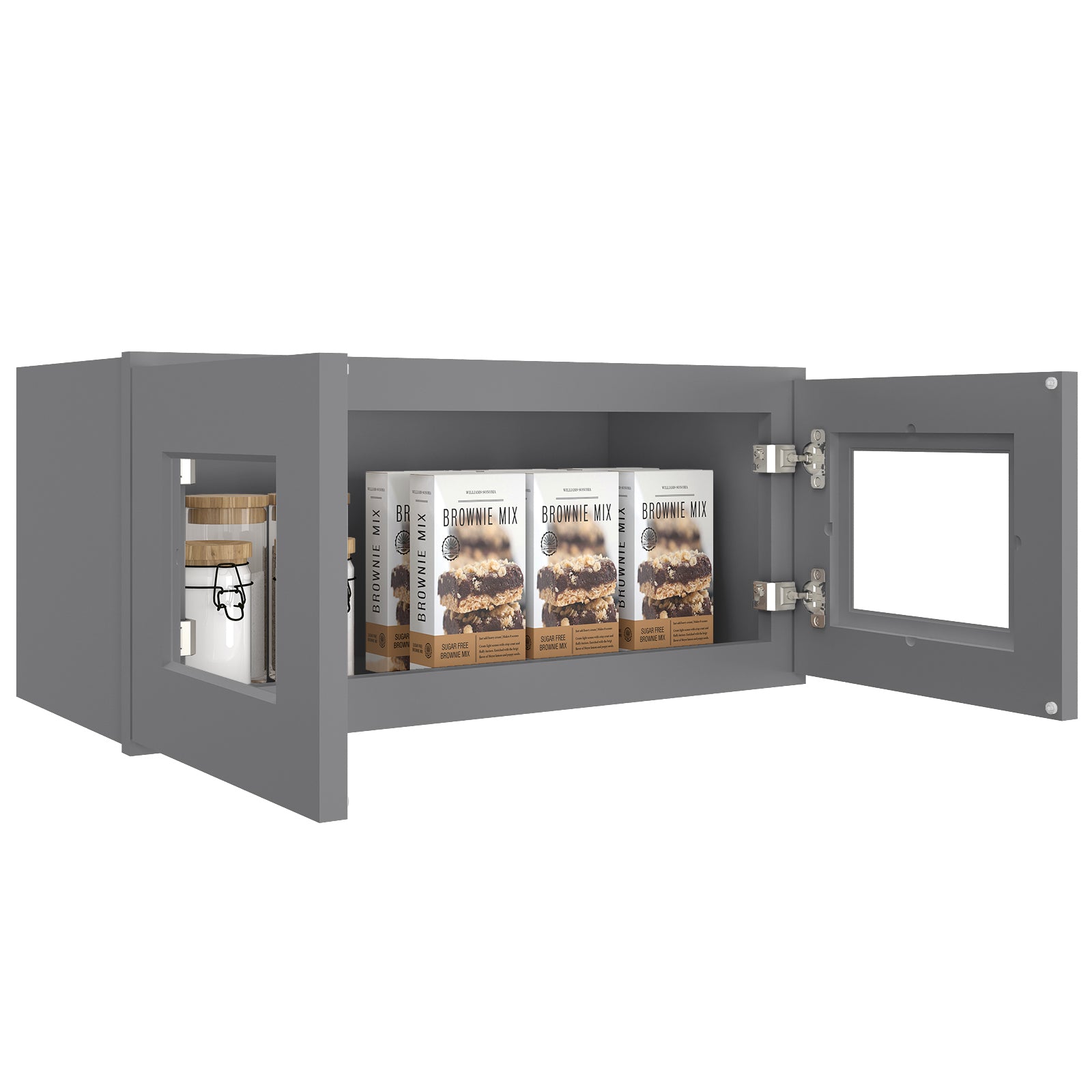 12"D*27"W*12"H Birch Solid Wood Medicine Cabinet Wall Mounted W2712GD