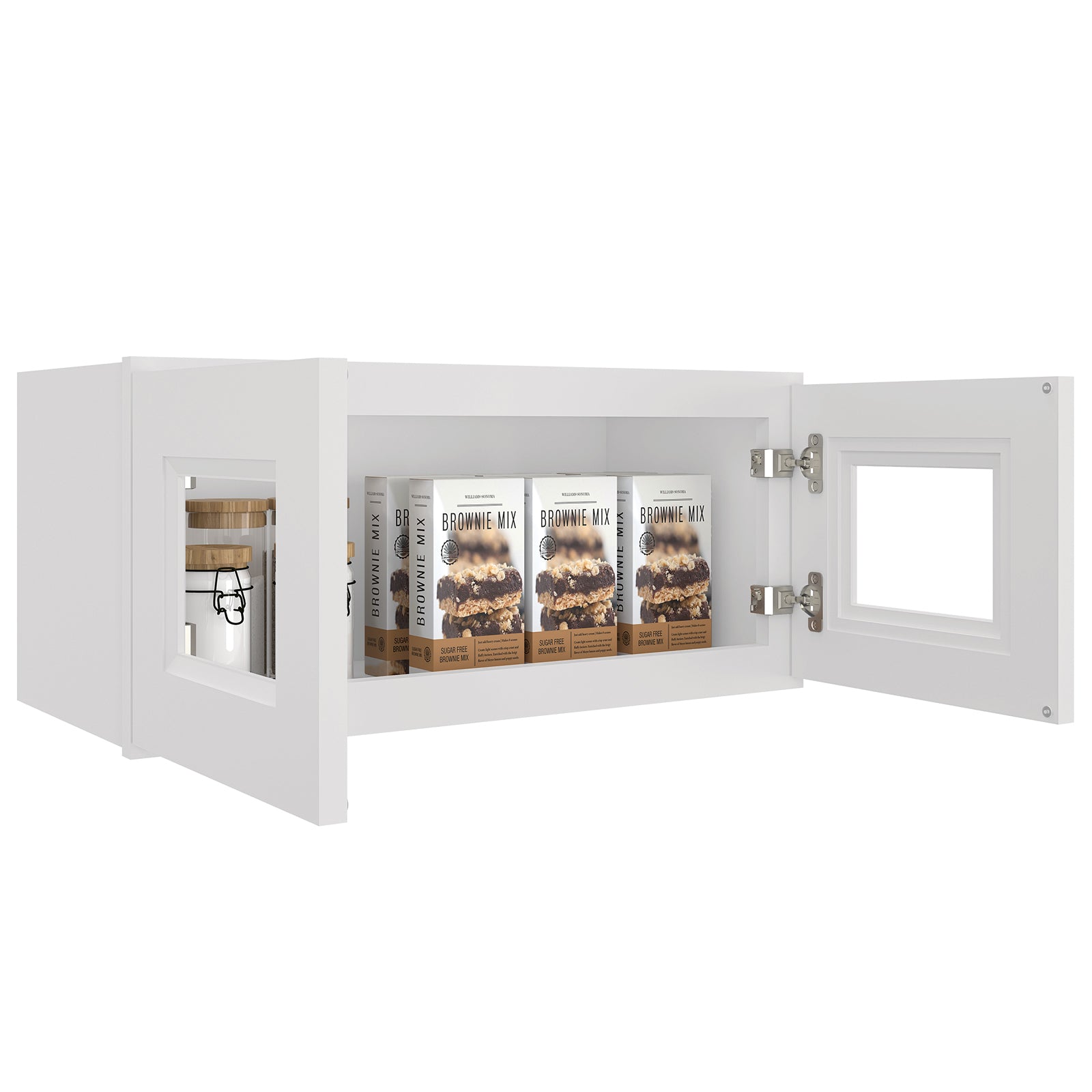 12"D*27"W*12"H Birch Solid Wood Medicine Cabinet Wall Mounted W2712GD