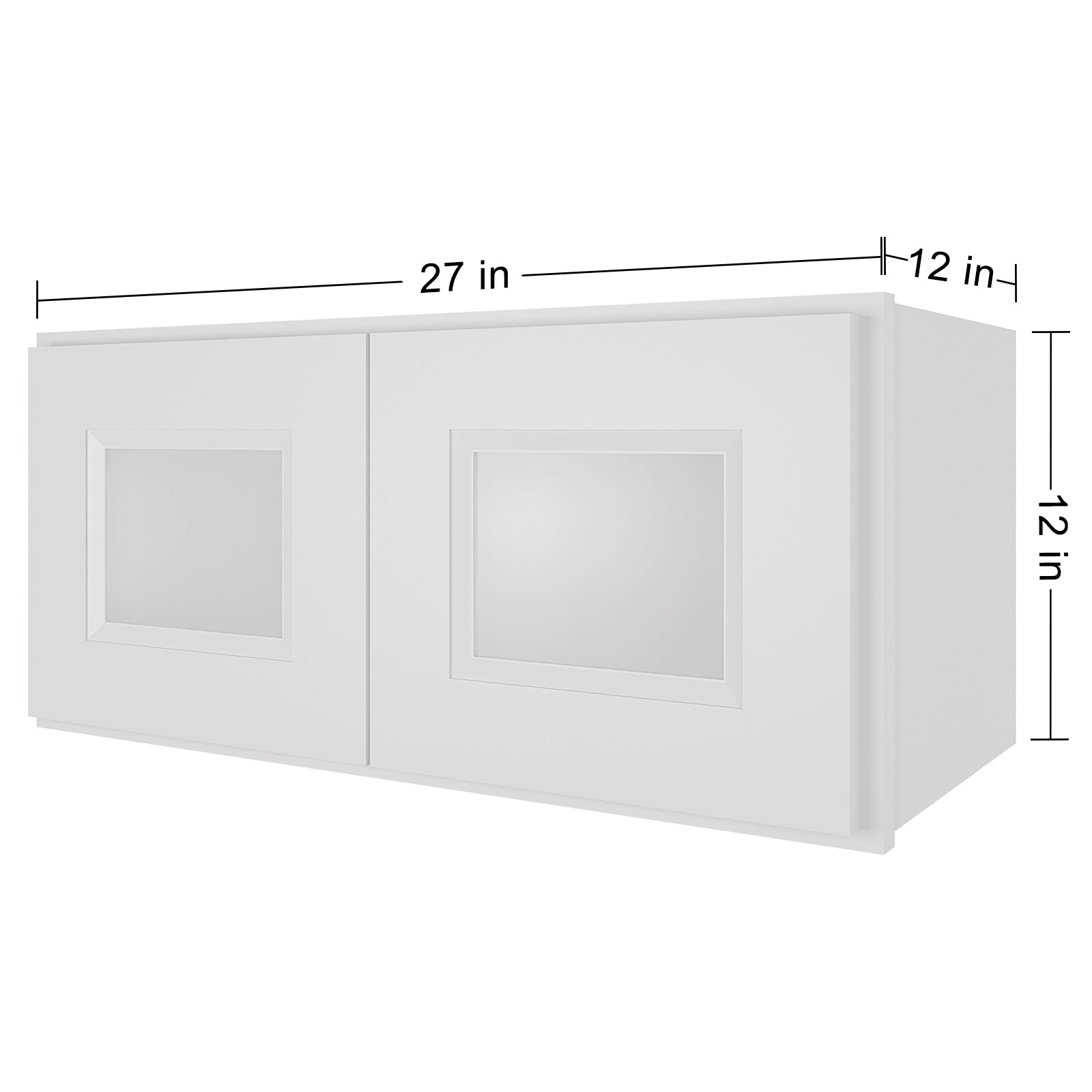 12"D*27"W*12"H Birch Solid Wood Medicine Cabinet Wall Mounted W2712GD