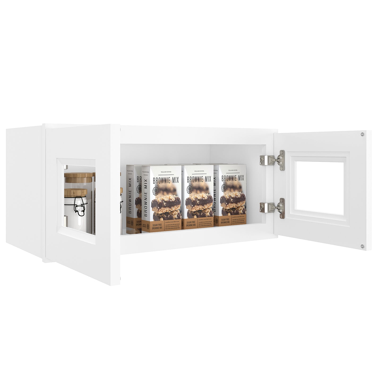 12"D*27"W*12"H Birch Solid Wood Medicine Cabinet Wall Mounted W2712GD