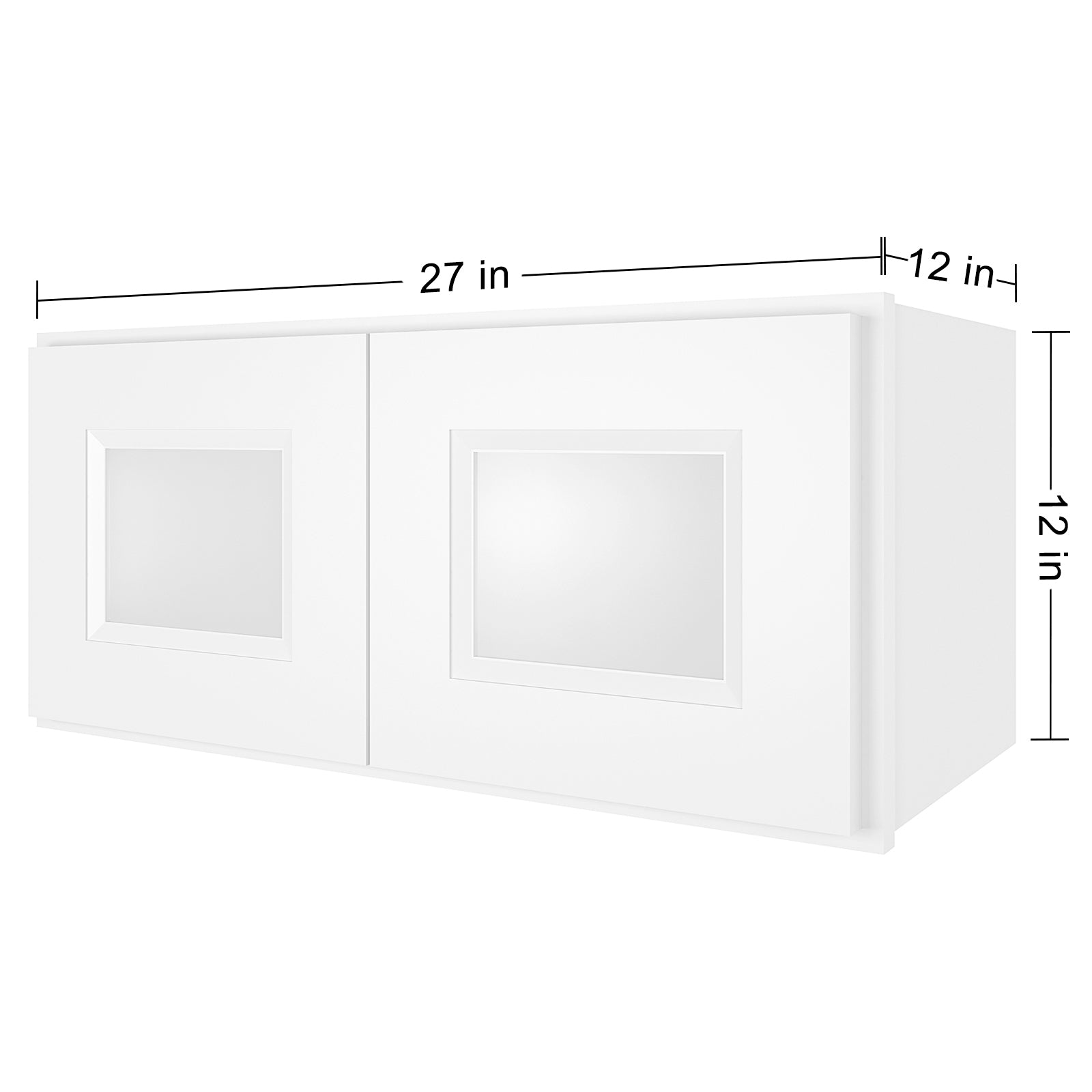 12"D*27"W*12"H Birch Solid Wood Medicine Cabinet Wall Mounted W2712GD