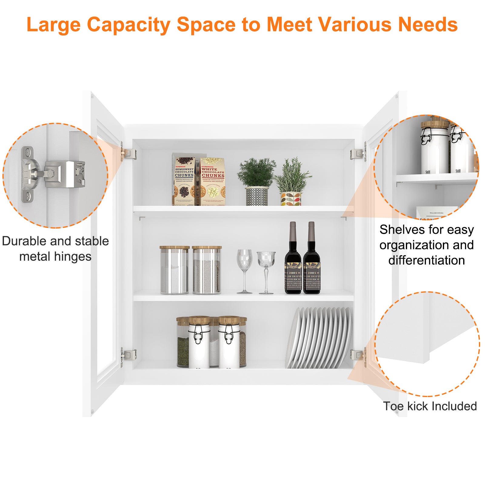 12"D*30"W*30"H Birch Solid Wood Medicine Cabinet Wall Mounted W3030GD