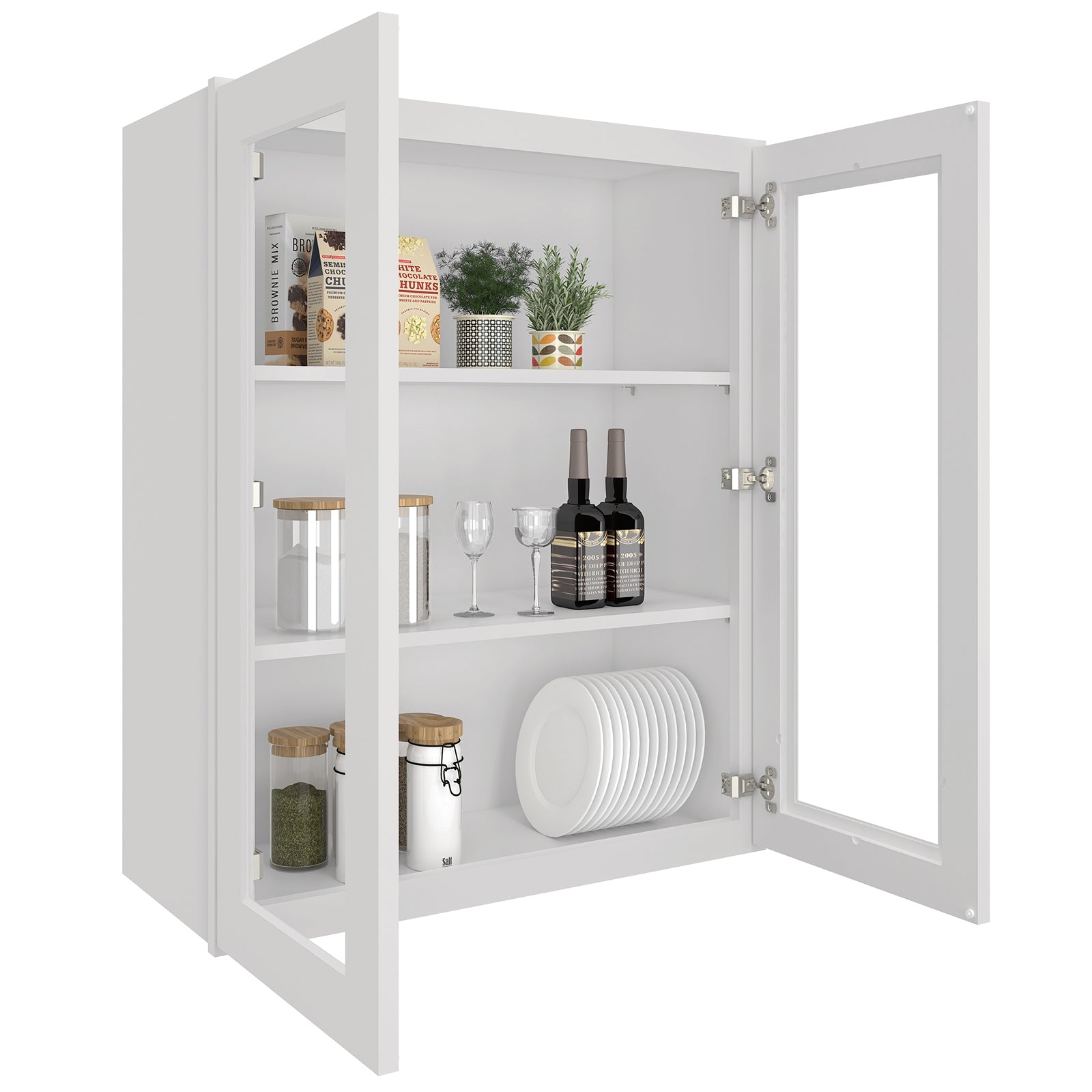 12"D*30"W*36"H Birch Solid Wood Medicine Cabinet Wall Mounted W3036GD