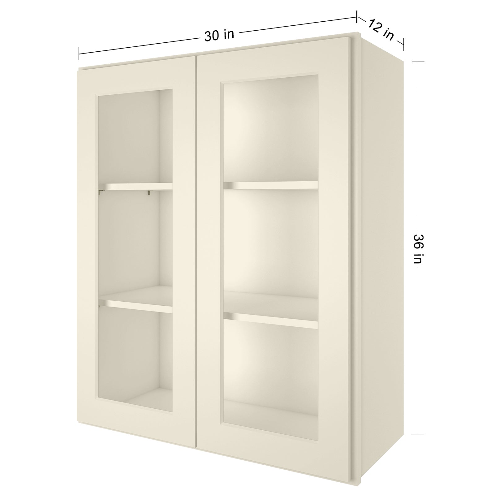 12"D*30"W*36"H Birch Solid Wood Medicine Cabinet Wall Mounted W3036GD