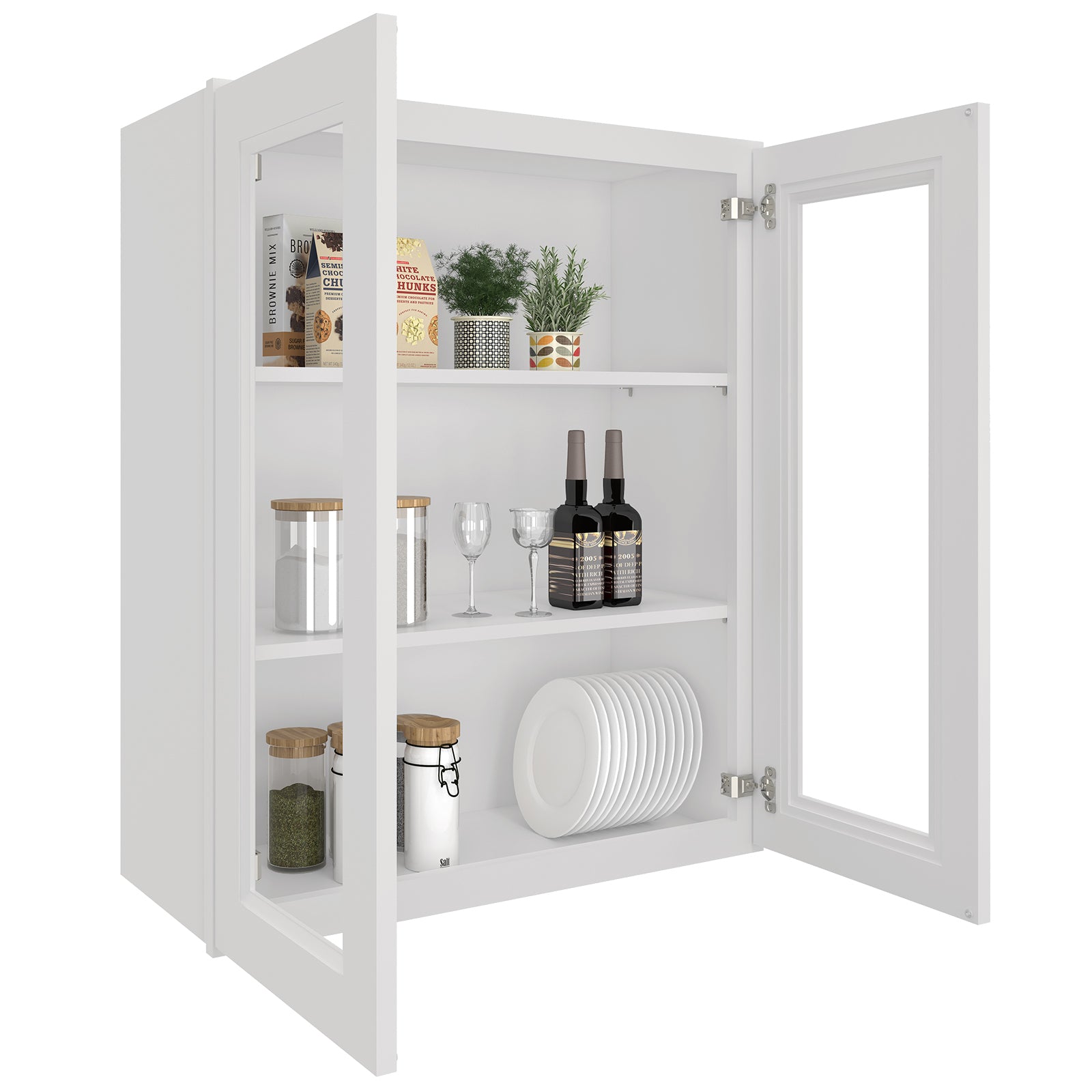 12"D*30"W*36"H Birch Solid Wood Medicine Cabinet Wall Mounted W3036GD