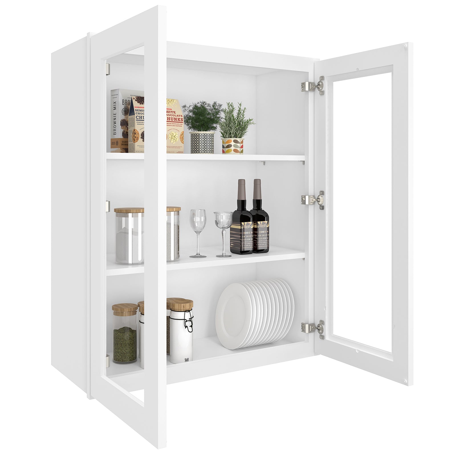 12"D*30"W*36"H Birch Solid Wood Medicine Cabinet Wall Mounted W3036GD