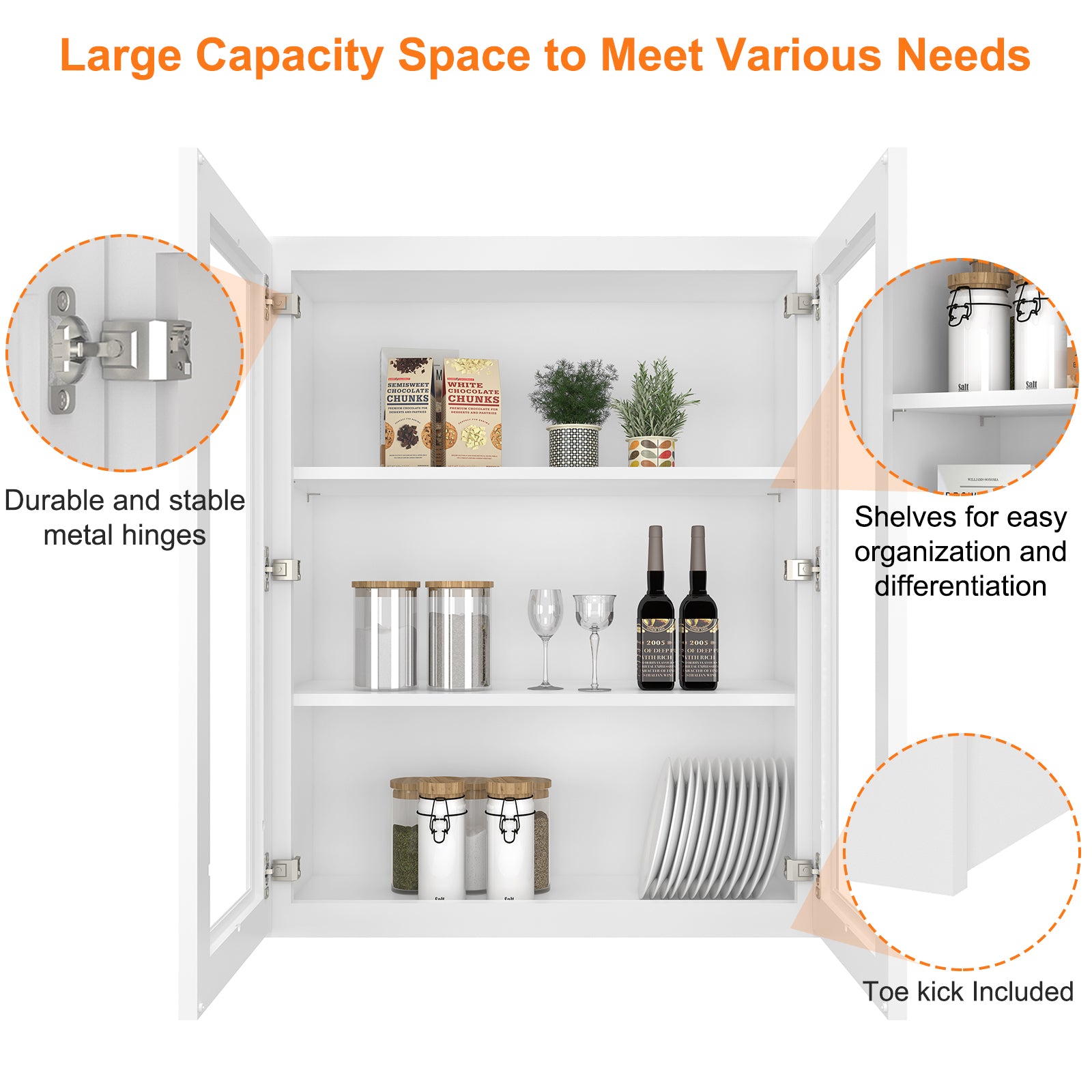 12"D*30"W*36"H Birch Solid Wood Medicine Cabinet Wall Mounted W3036GD