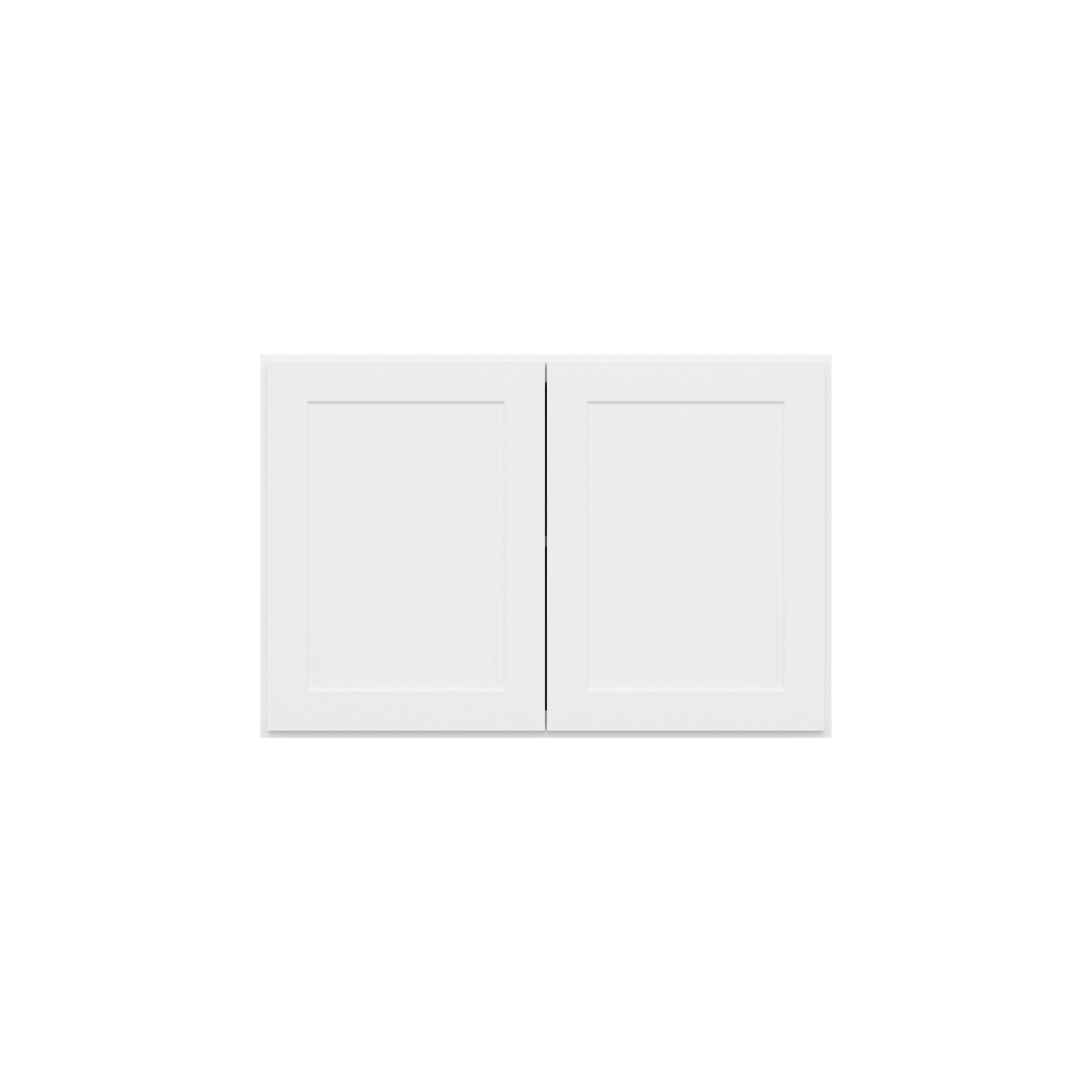 HOMLUX Easy-DIY 36-in W x 24-in D x 24-in H in Shaker White Ready to Assemble Wall Refrigerator Kitchen Cabinet with 2 Doors