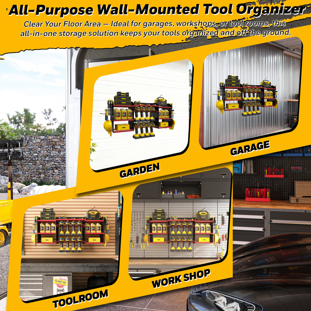 Wall-Mounted Power Tool Organize