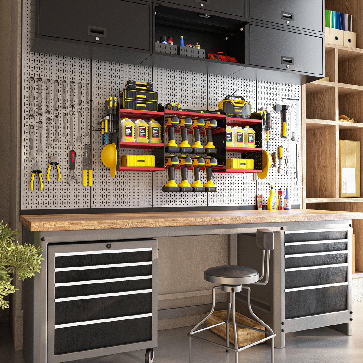 Wall-Mounted Power Tool Organize
