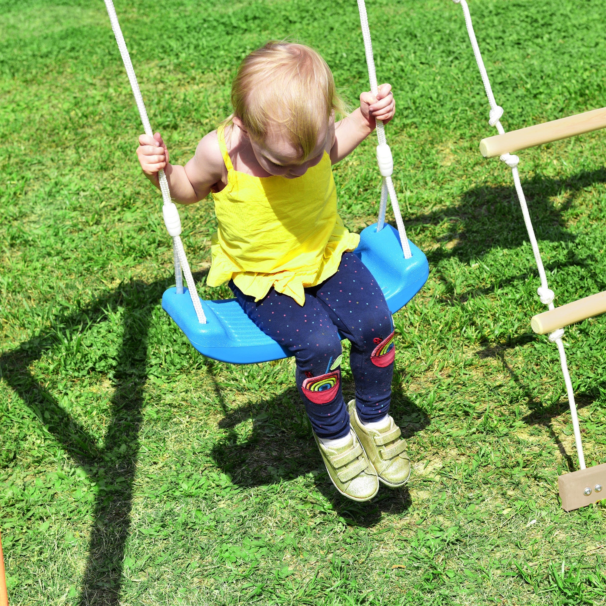 Wooden Swing-N-Slide Set: Ideal for Backyard Fun with Slide, Swings, and Climber. Toddler-Friendly and Easy to Assemble