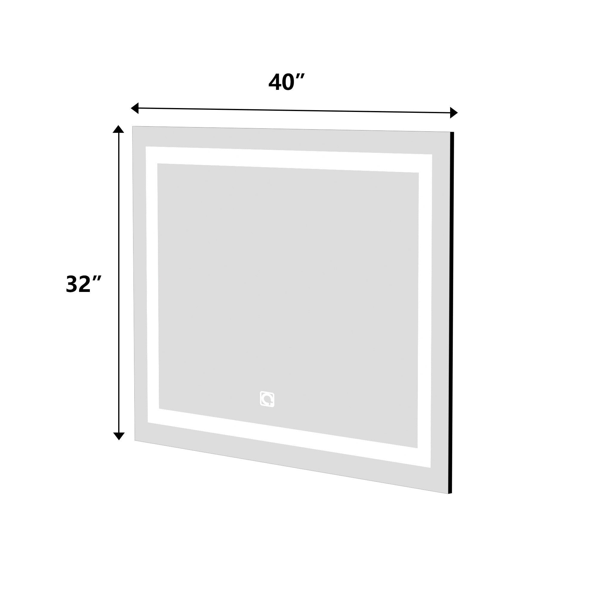 Bathroom Vanity LED Lighted Mirror-32x40in