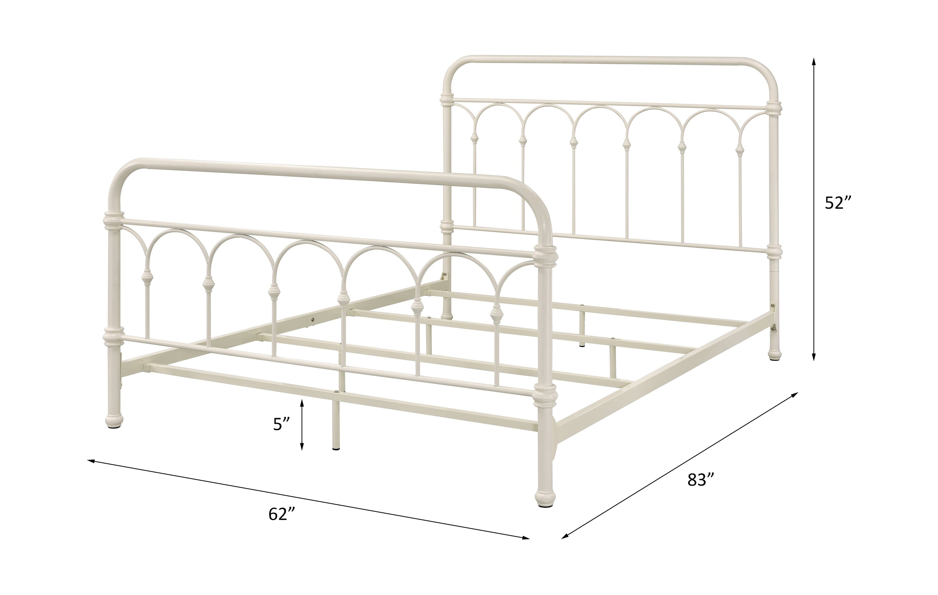 Citron Queen Bed, White Finish BD00132Q