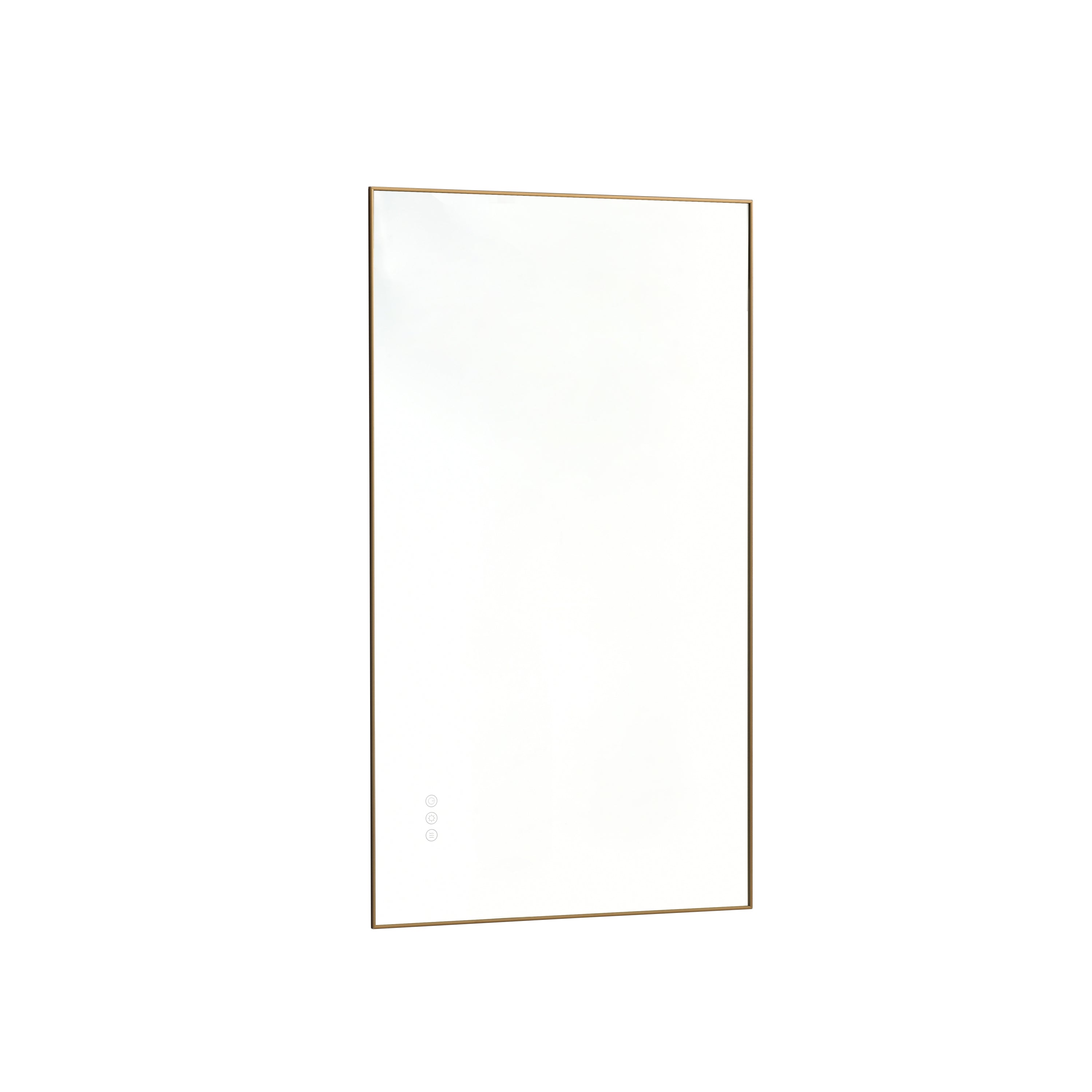 bathroom led mirror is multi-functional and each function is controlled by a smart touch button.