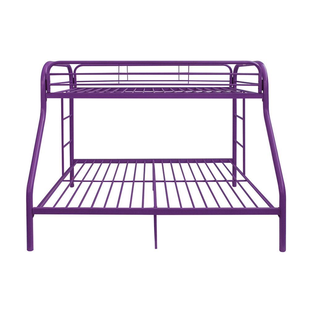 Tritan Bunk Bed (Twin/Full) in Purple 02053PU