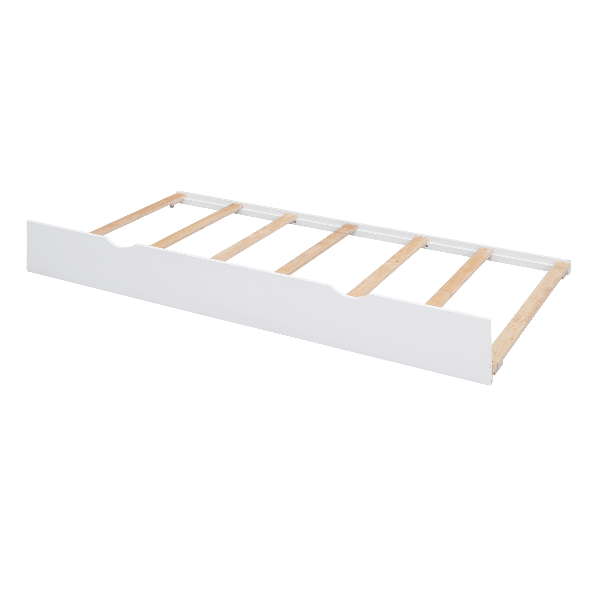 Twin XL Wooden Daybed with 2 Twin Trundles and Storage Shelf, Daybed with USB Charging Ports, No Box-spring Needed, White