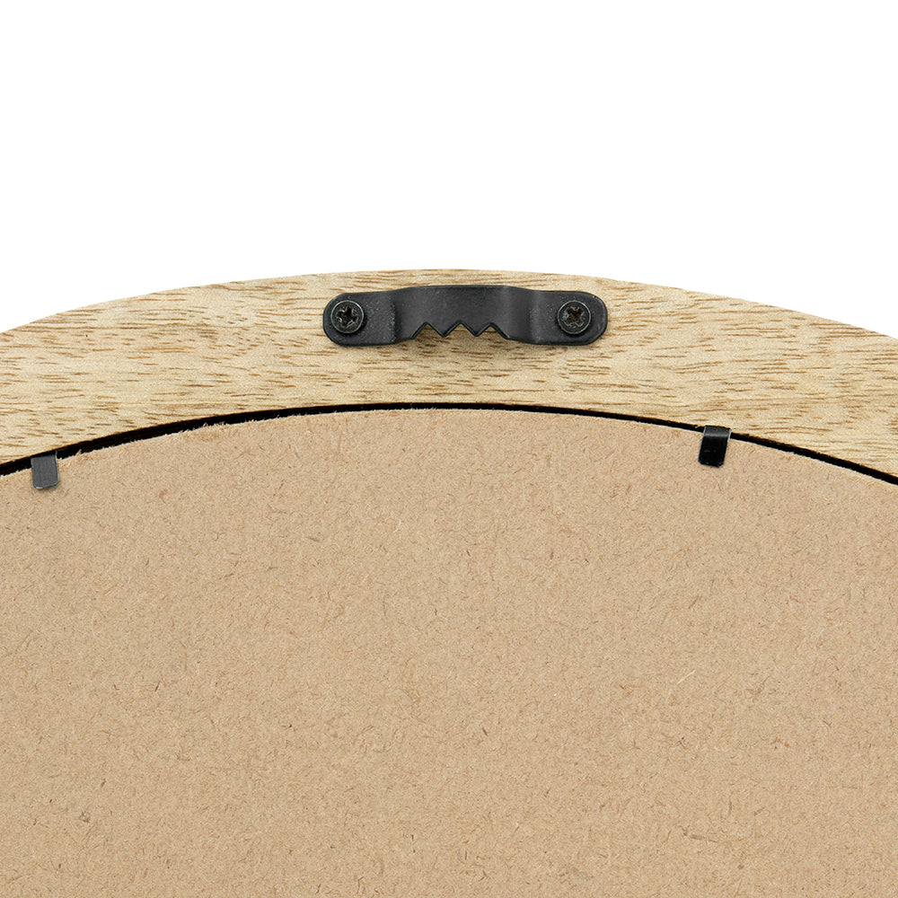 D20x1.5"Transitional Decor Style Mango Wood Wall Mirror Wall Decor with Frame of Solid Mango Wood for Bathroom,Entryway Console Lean Against Wall