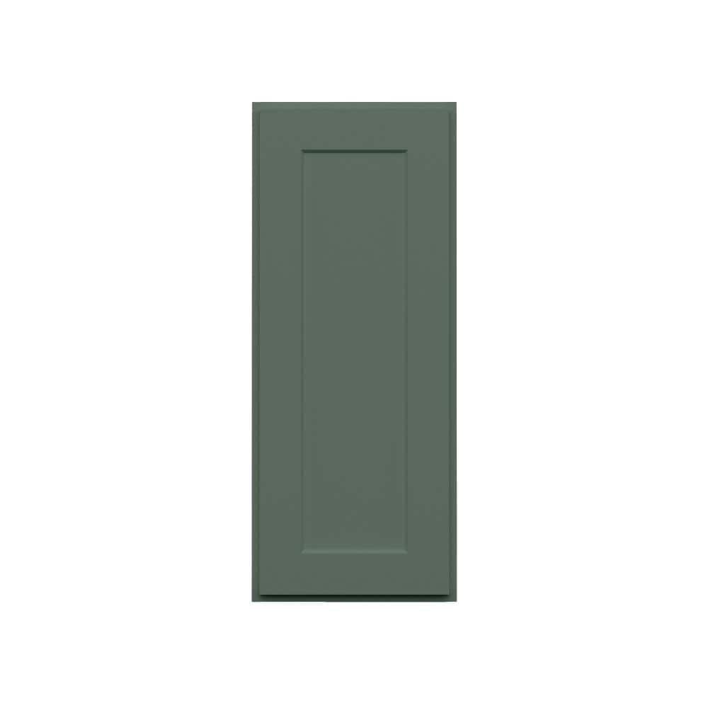 Easy-DIY 12 in. W x 12 in. D x 30 in. H Ready to Assemble Wall Kitchen Cabinet in Shaker Basil 1-Door-2 Shelves