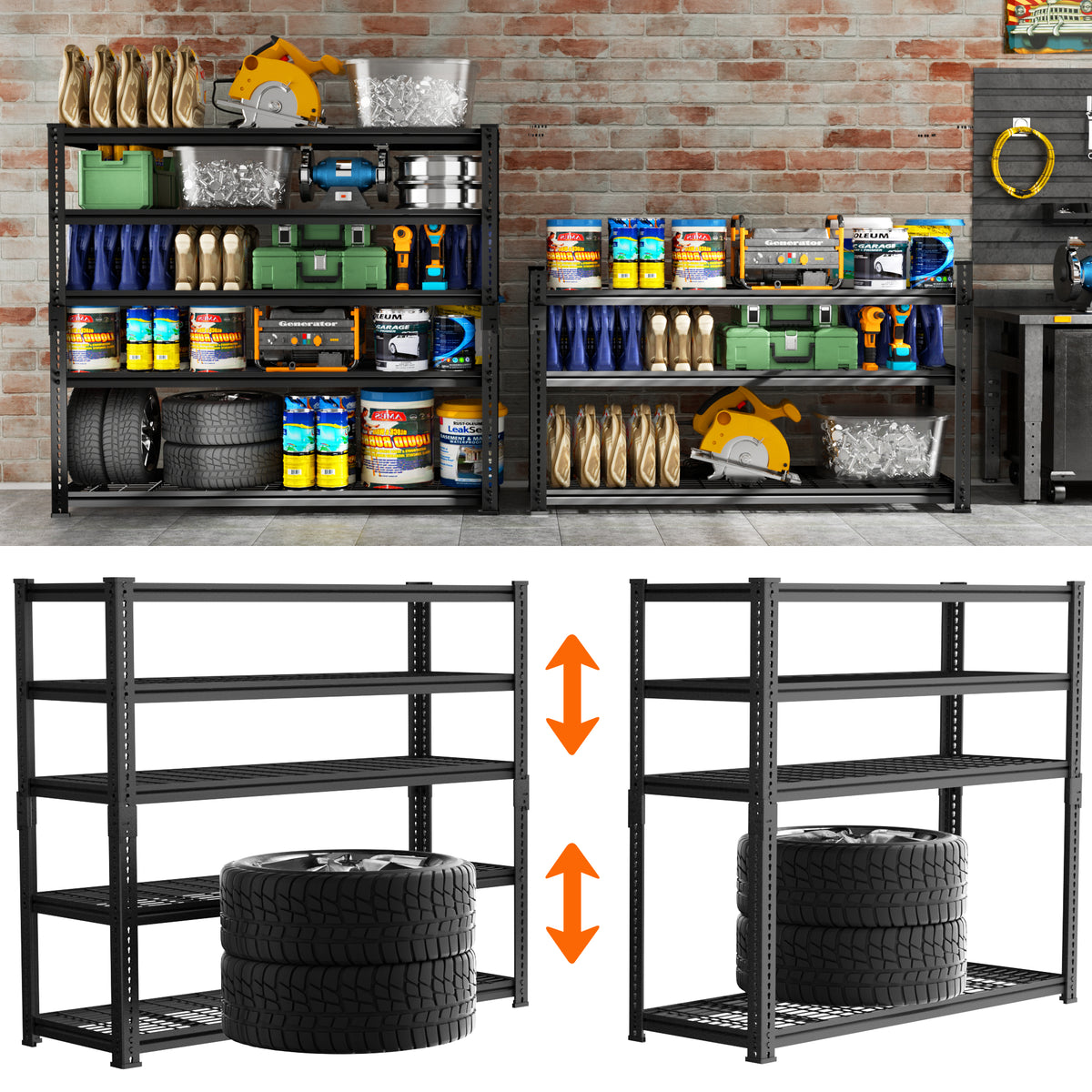 TW Adjustable Heavy Duty Metal Shelving Unit