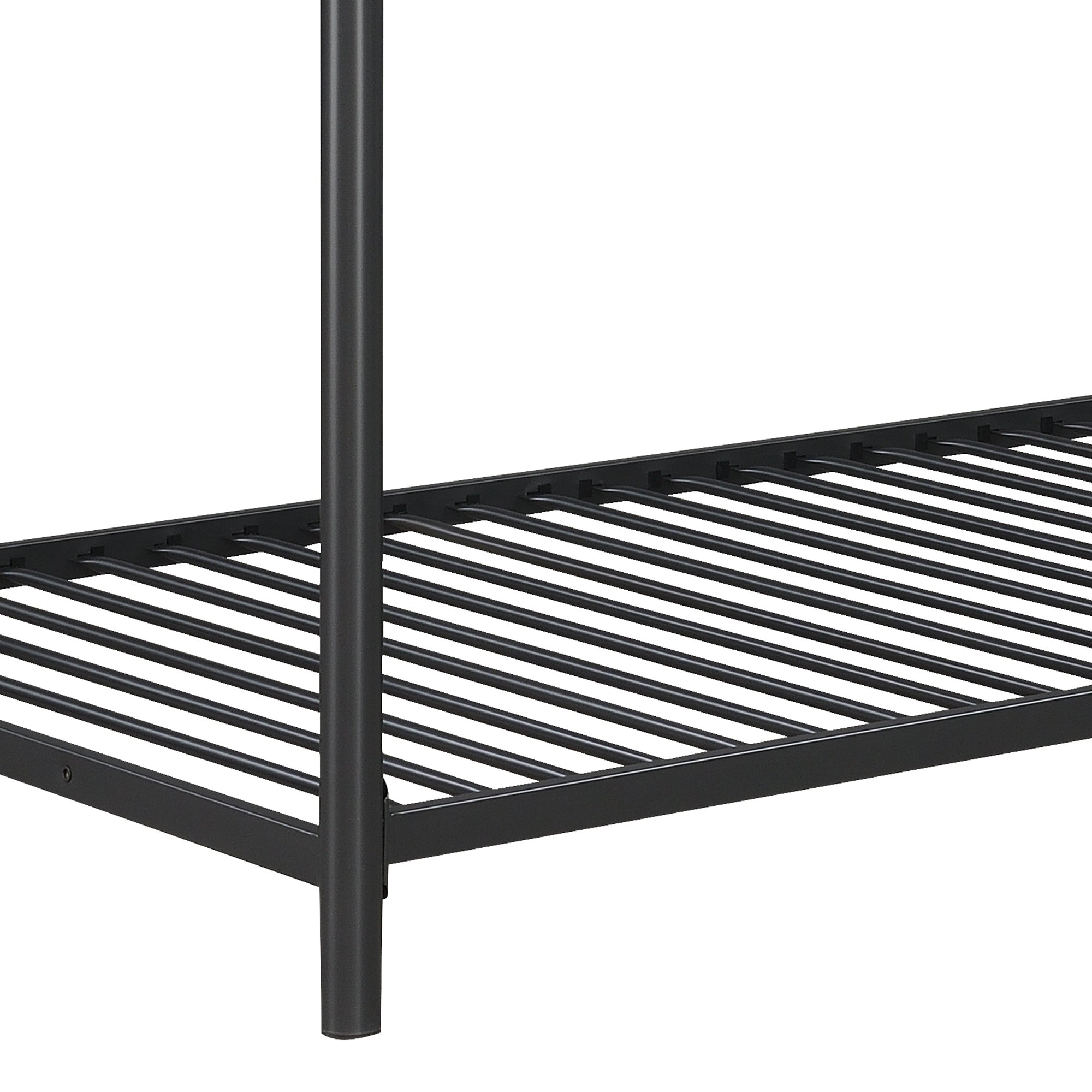 Furniture Triple Bunk Bed, Twin/Twin/Twin, black