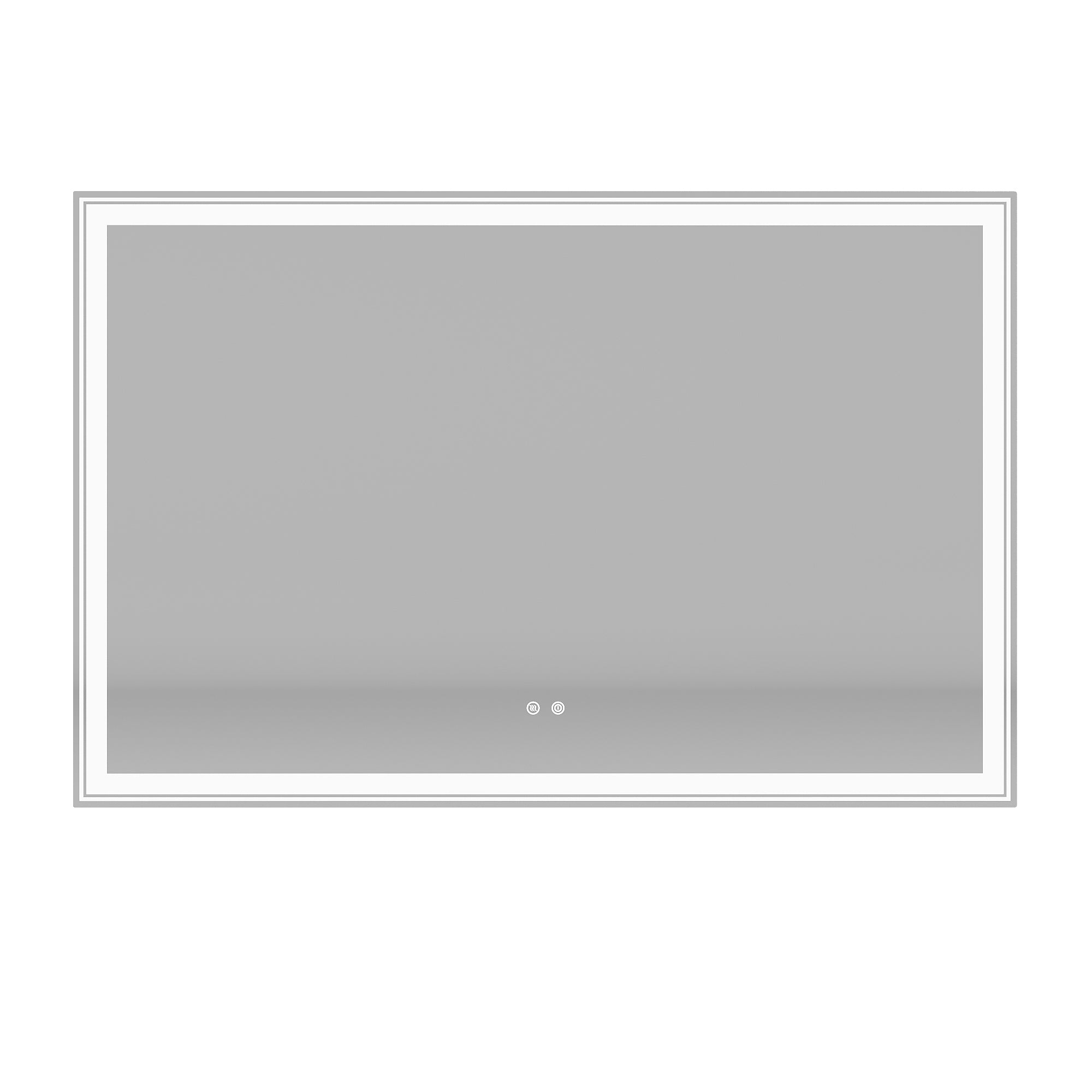 55×36 inch LED-Lit bathroom mirror, wall mounted anti-fog memory Large Adjustable Brightness front and back light Rectangular Vanity mirror