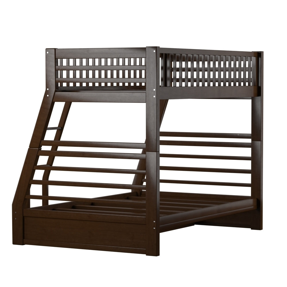 Jason Bunk Bed (Twin/Full) in Espresso 02020