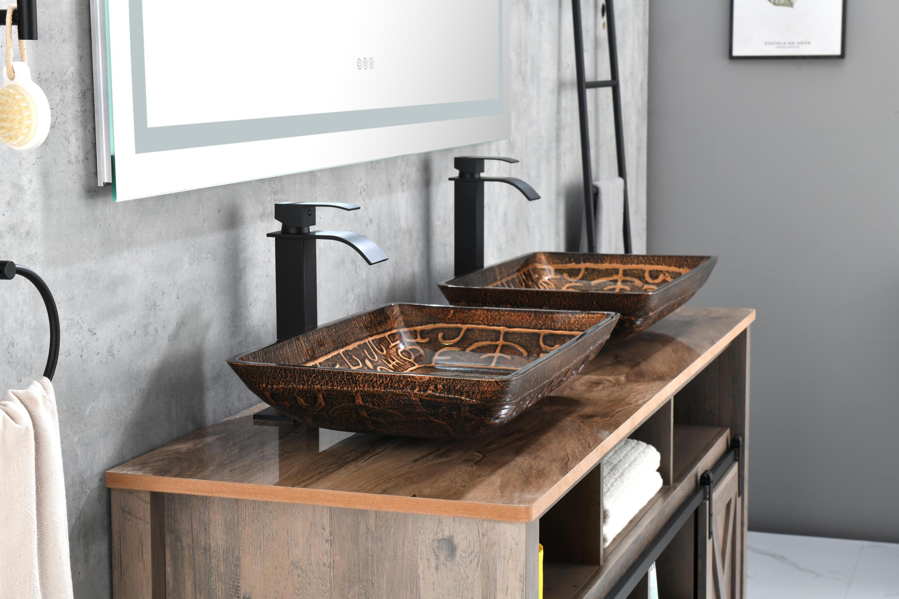 72 in. W x 36 in. H Frameless LED Single Bathroom Vanity Mirror in Polished Crystal Bathroom Vanity LED Mirror with 3 Color Lights Mirror for Bathroom Wall Smart Lighted Vanity Mirrors Dimm