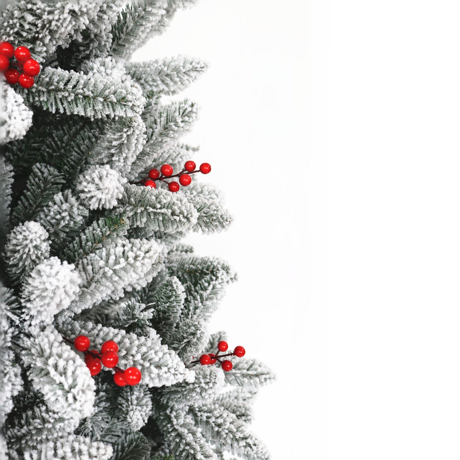 7.5ft 1500t Hinged Flocked Christmas tree foldable metal stand