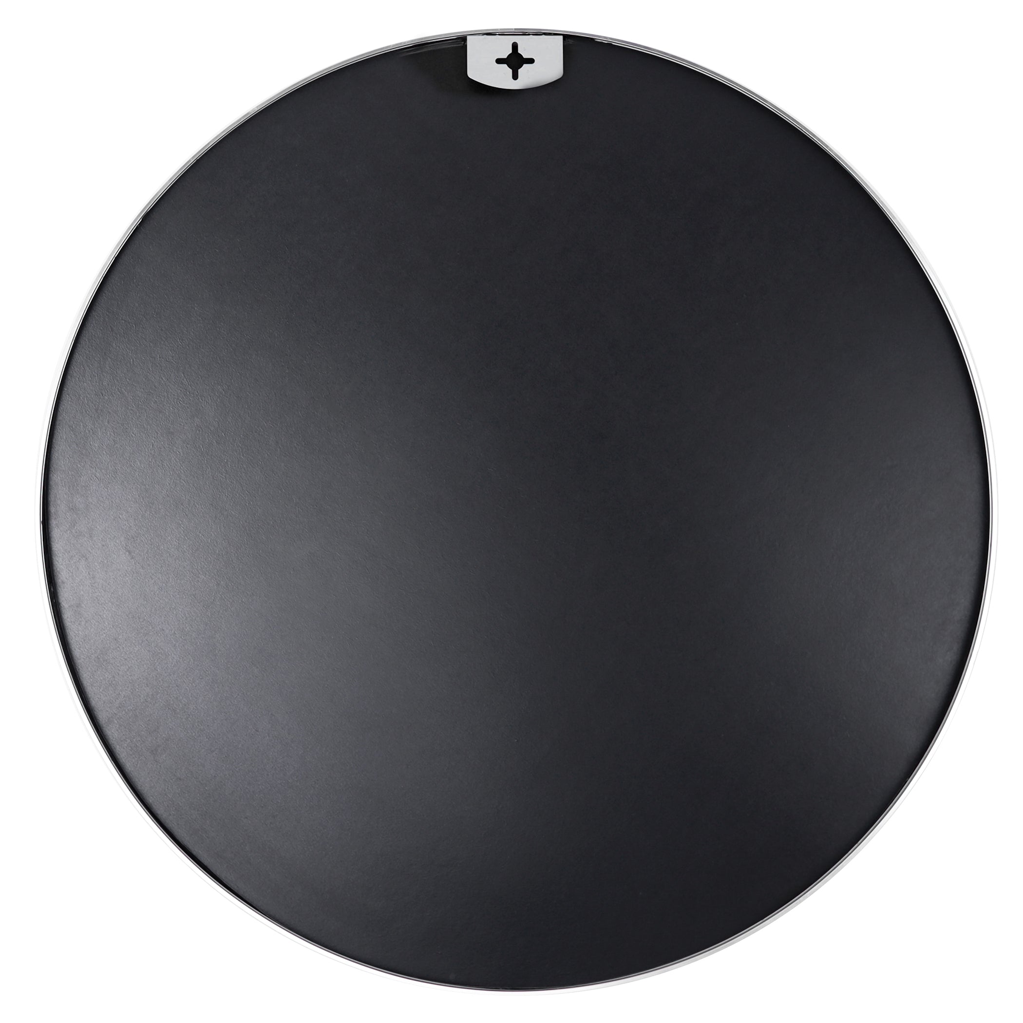 Silver 32 IN Metal Round mirror