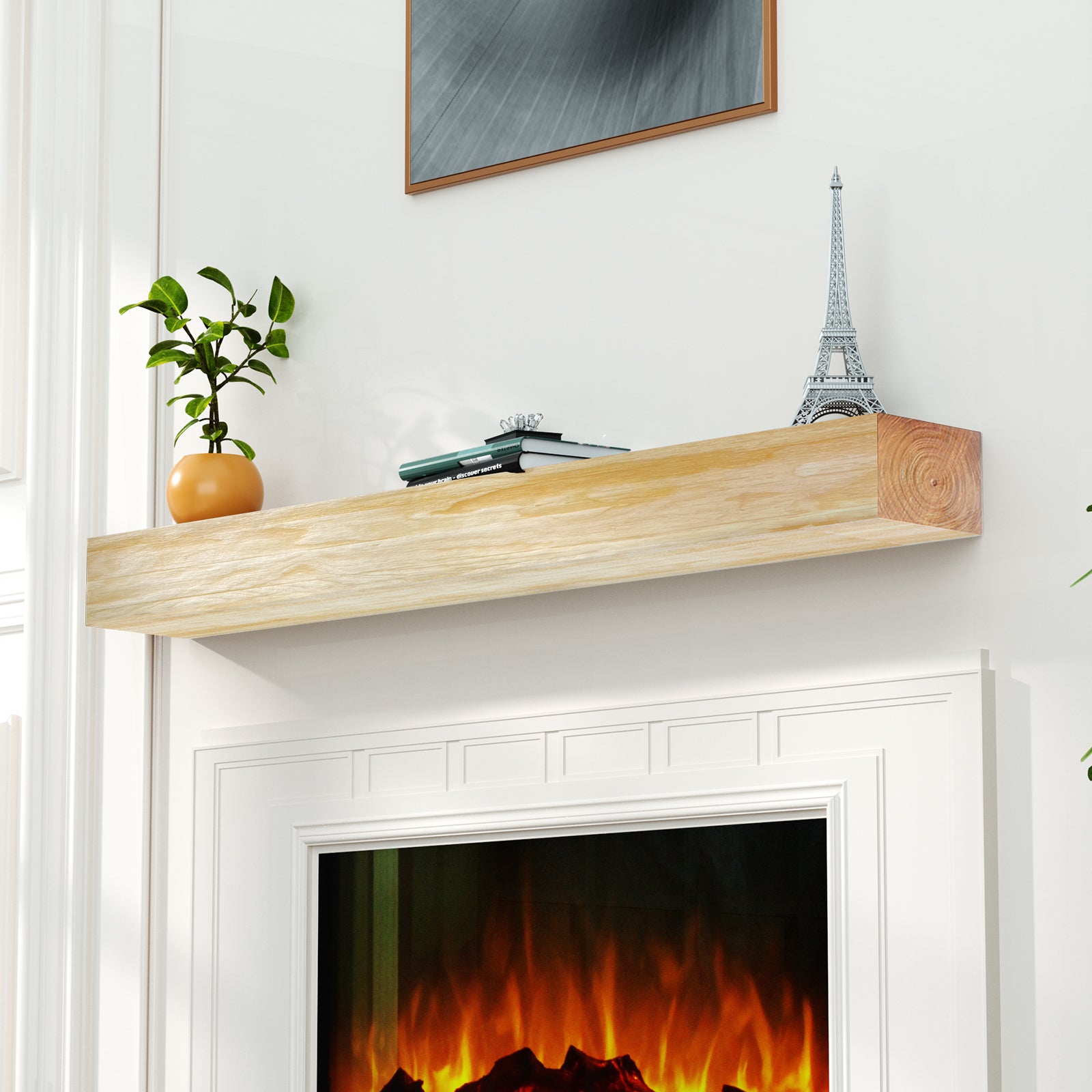 Donnan Solid Pine Wood Mantel