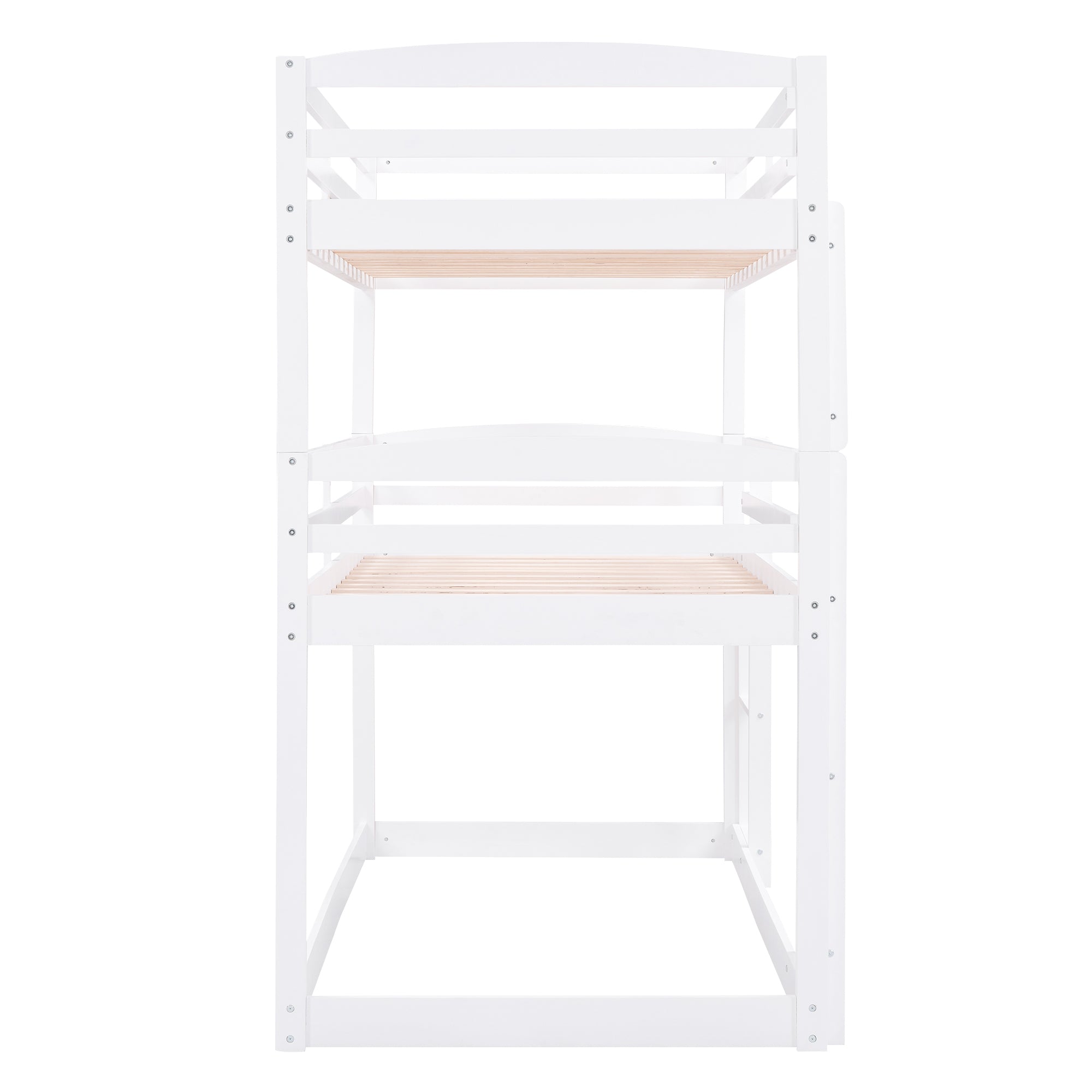 Twin over Twin over Twin Triple Bunk Bed,White