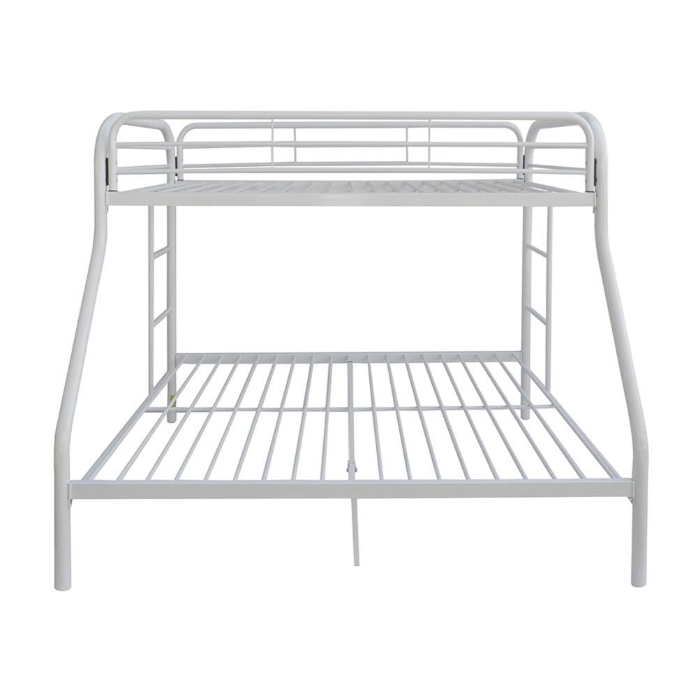 Tritan Bunk Bed (Twin/Full) in White 02053WH