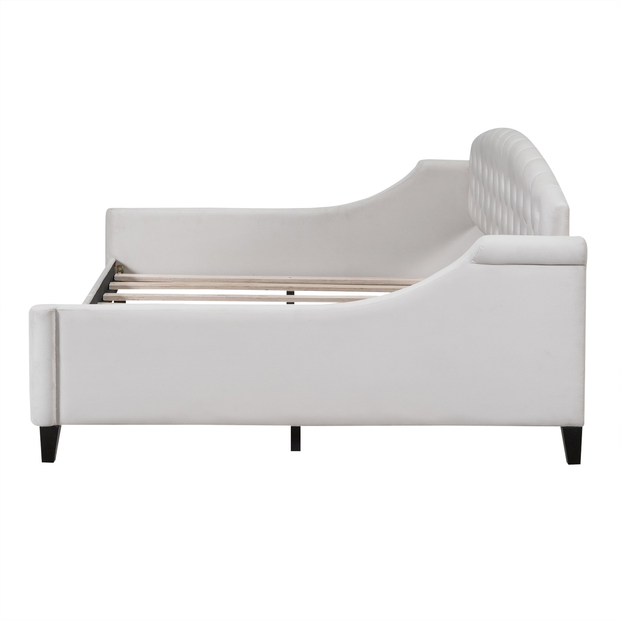 Modern Luxury Tufted Button Daybed, Full, Beige(Old SKU: SM001009AAE)