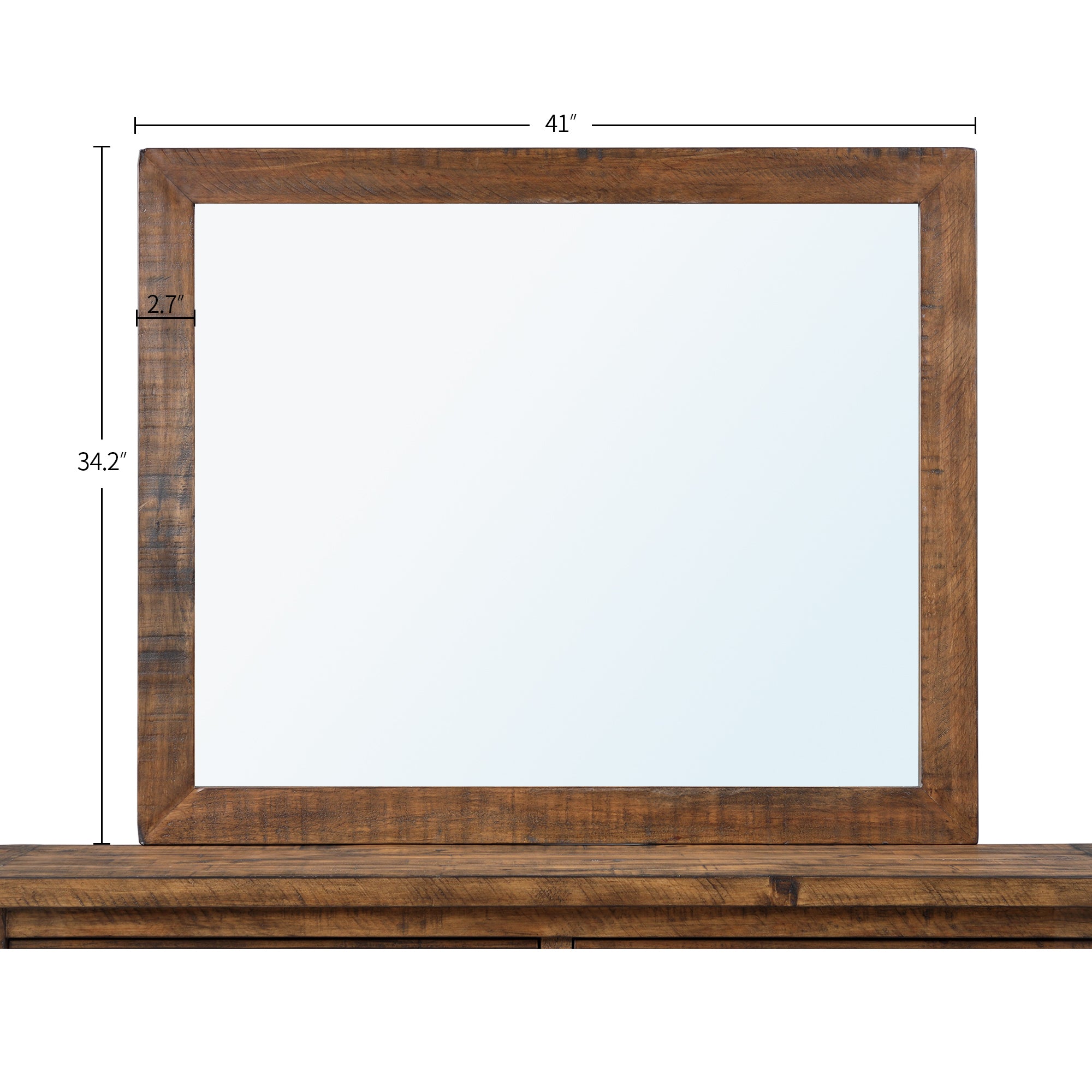 Reclaimed Pine Wood Mirror