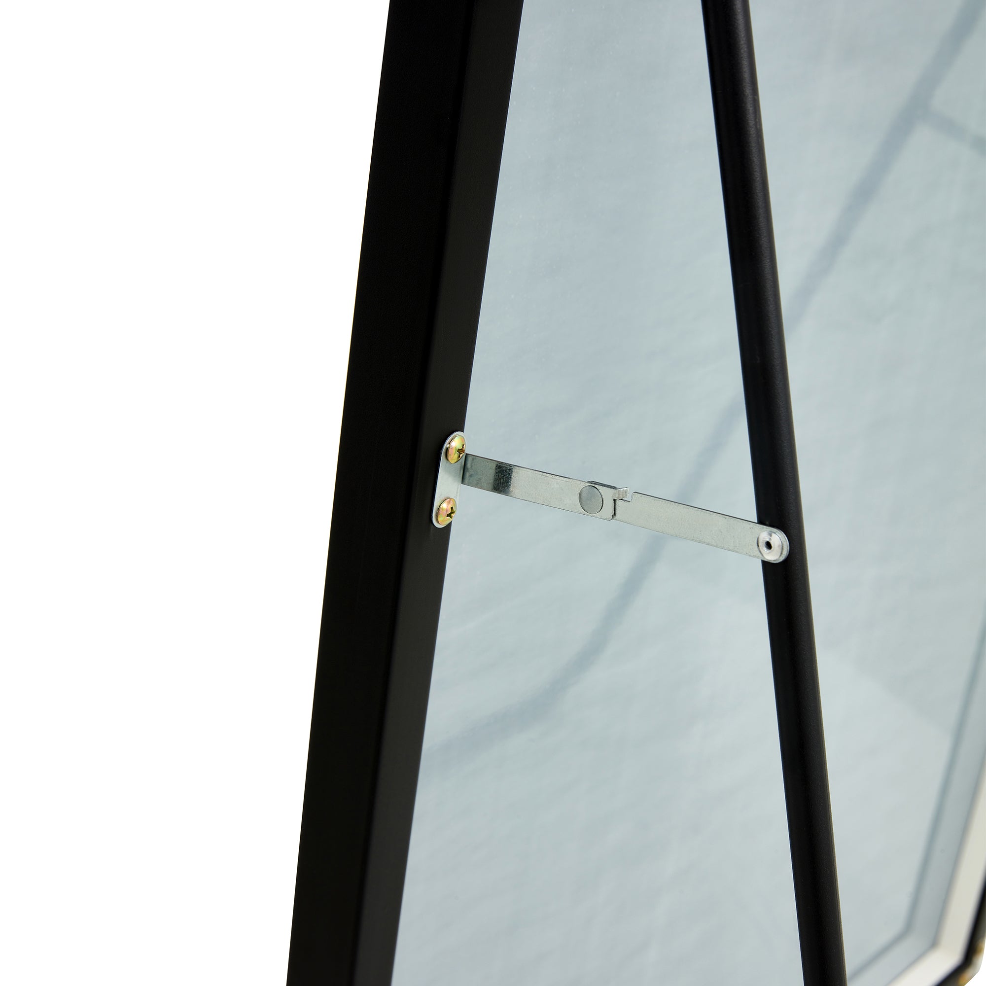 Black Solid Wood Frame Full-length Mirror, Dressing Mirror, Bedroom Home Porch, Decorative Mirror, Clothing Store, Floor Mounted Large Mirror, Wall Mounted.