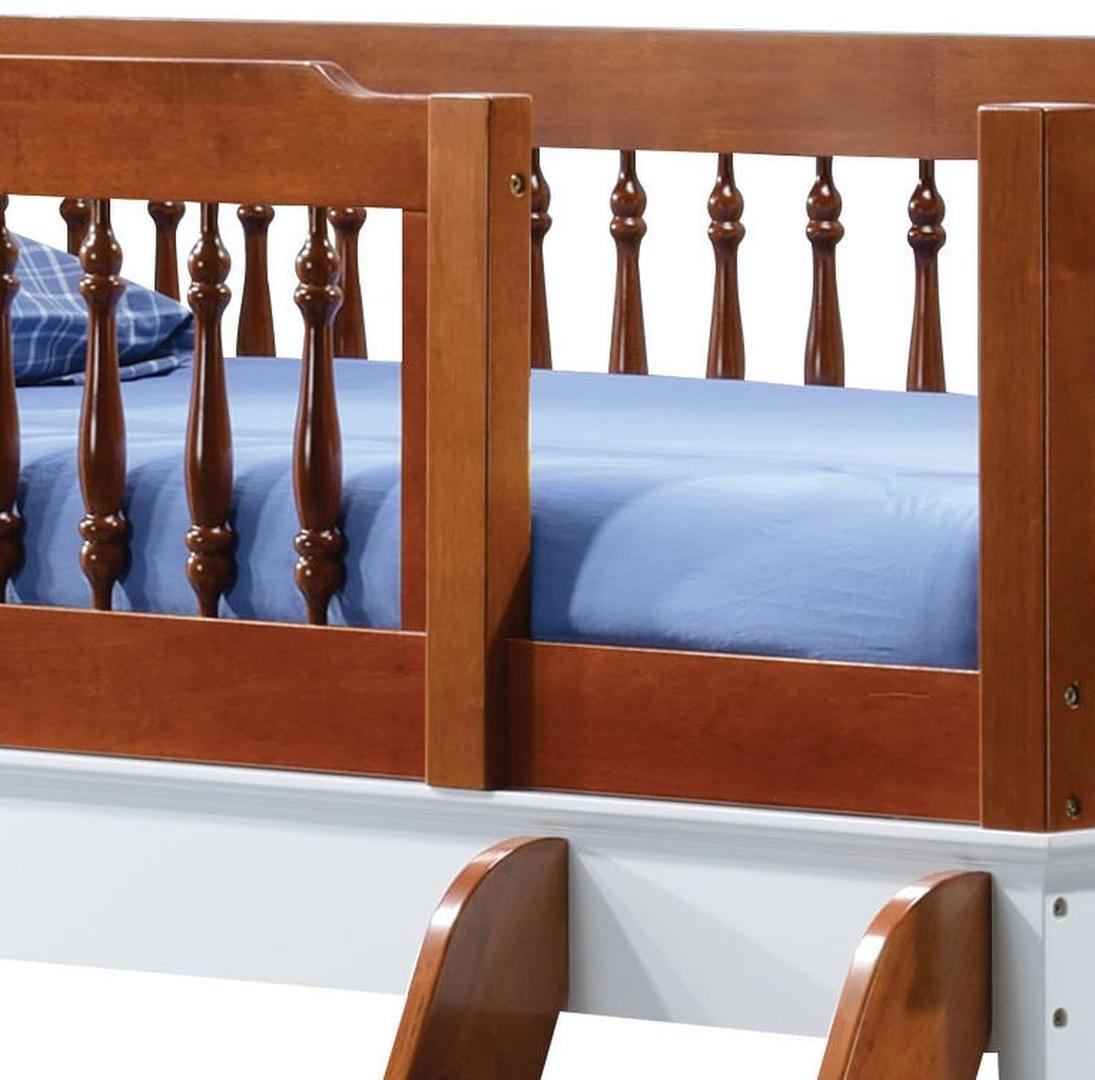 Farah Bunk Bed (Twin/Full) in Oak & White 37600