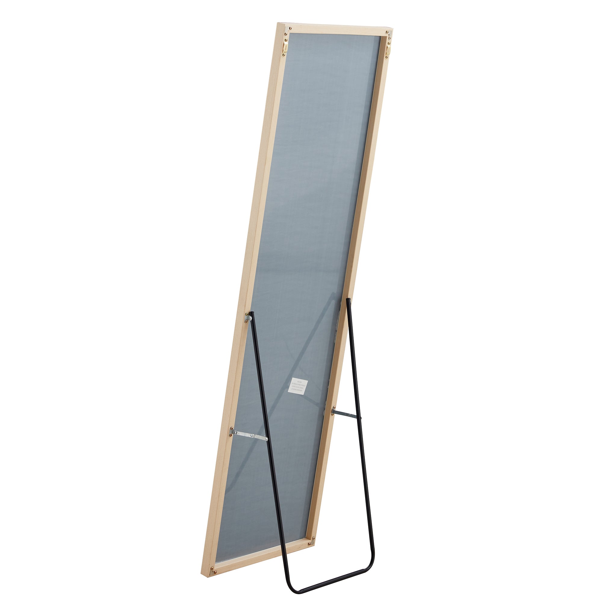 Oak solid wood frame full length mirror, dressing mirror, bedroom entrance, decorative mirror, clothing store, and floor mounted mirror. 60" *17.3"