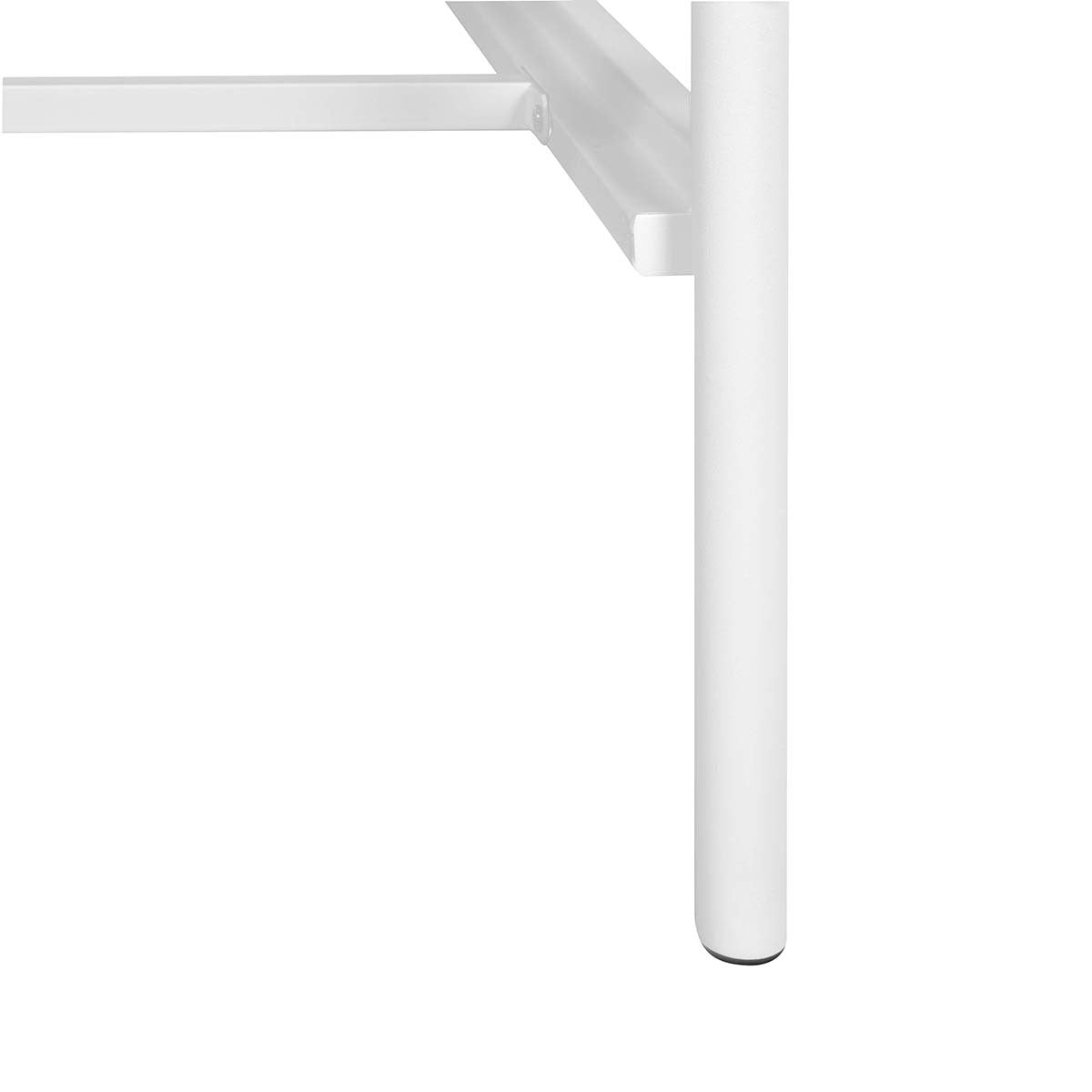 86.4" L X 59.6" W X 44"H Metal Bed Frame Queen Size Standerd Bed Frame - WHITE