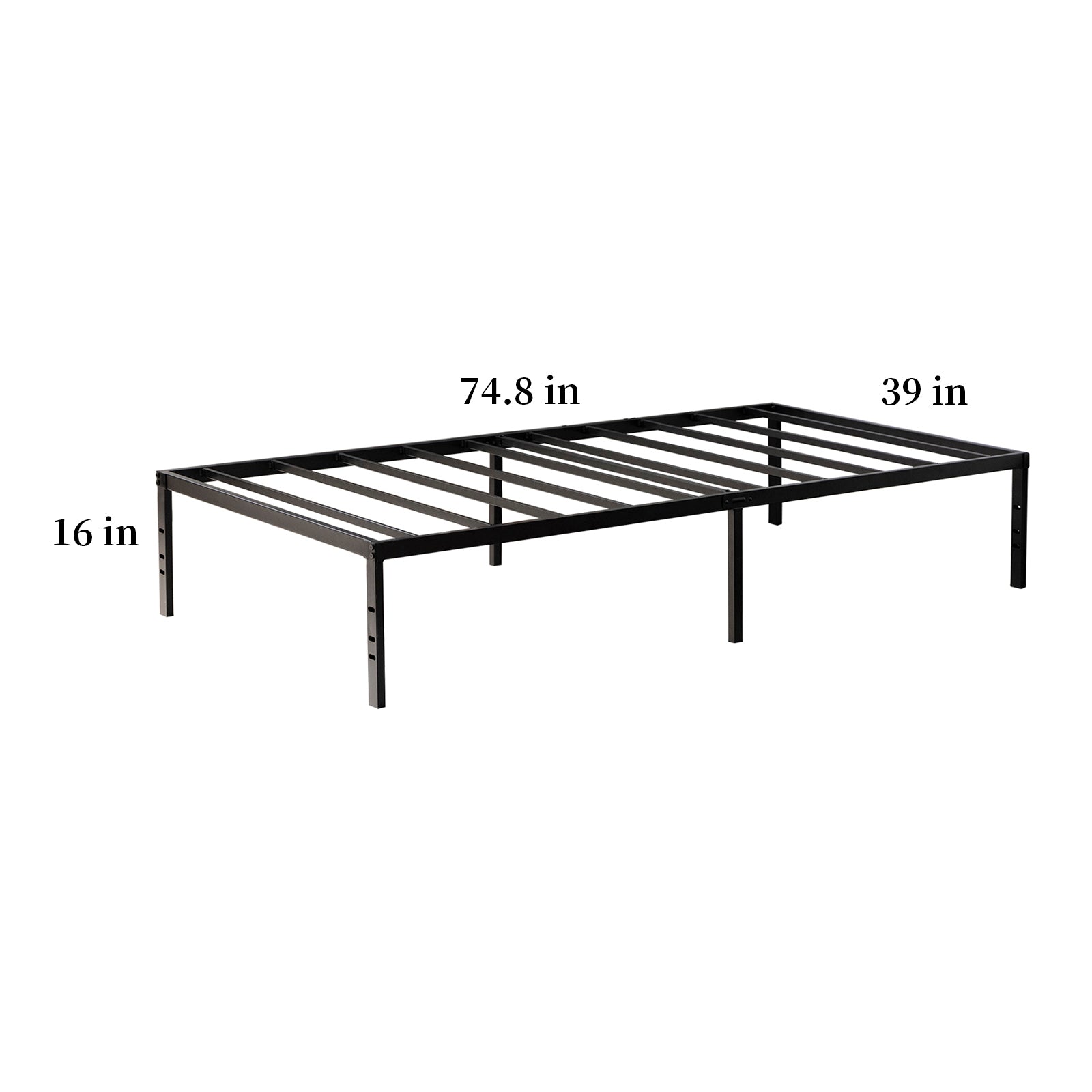 Twin Metal Platform Bed Frame,No Box Spring Needed