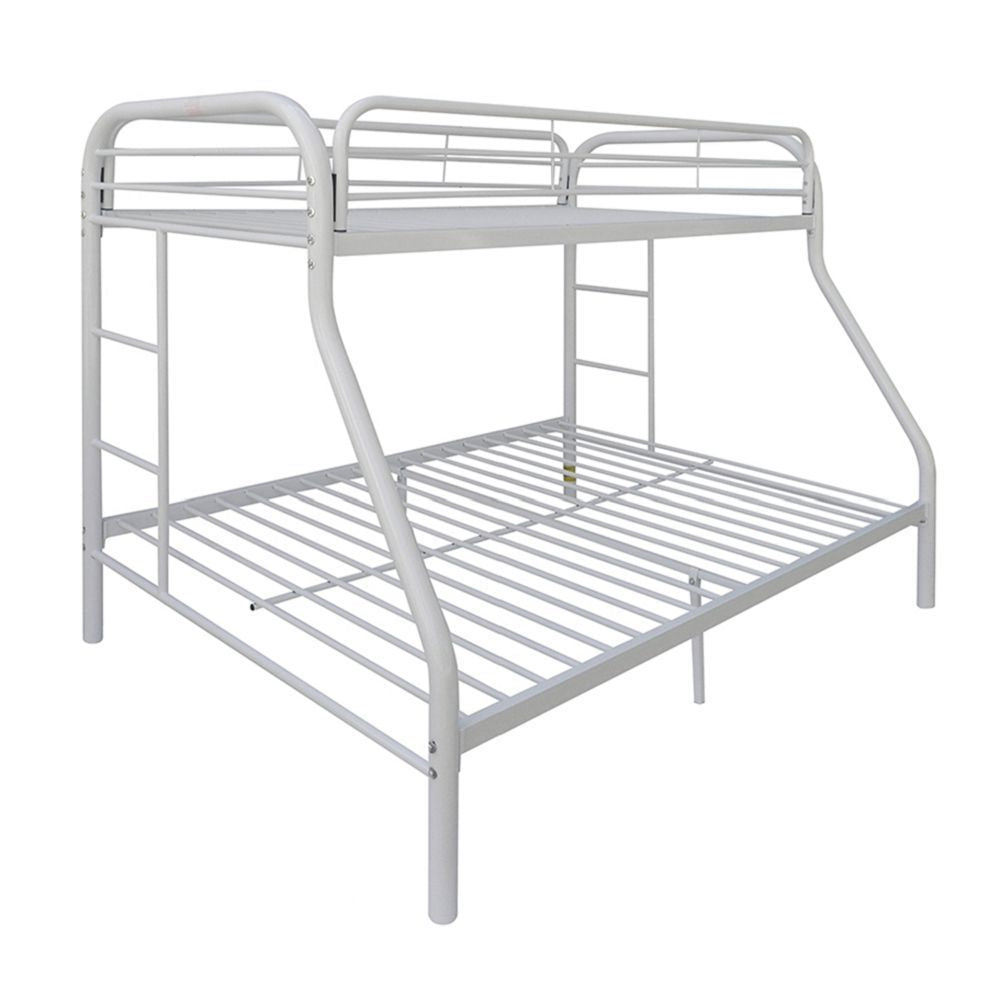 Tritan Bunk Bed (Twin/Full) in White 02053WH