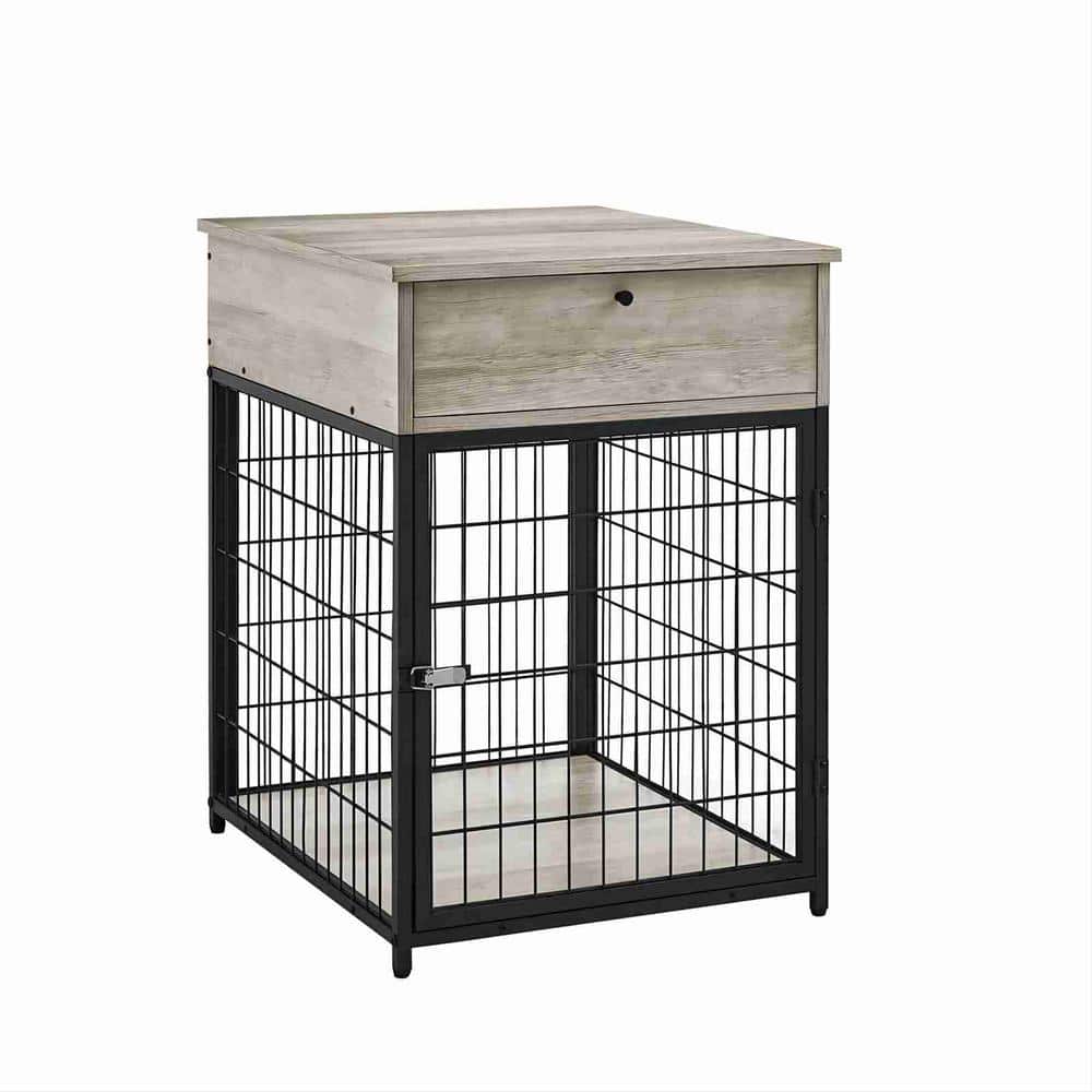 19.7'' Wood Dog Crate with Storage Console