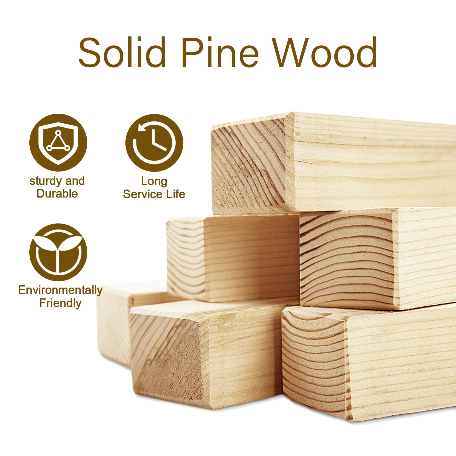 Solid Core Wood color Interior Sliding Barn Door Slab with Hardware Kit